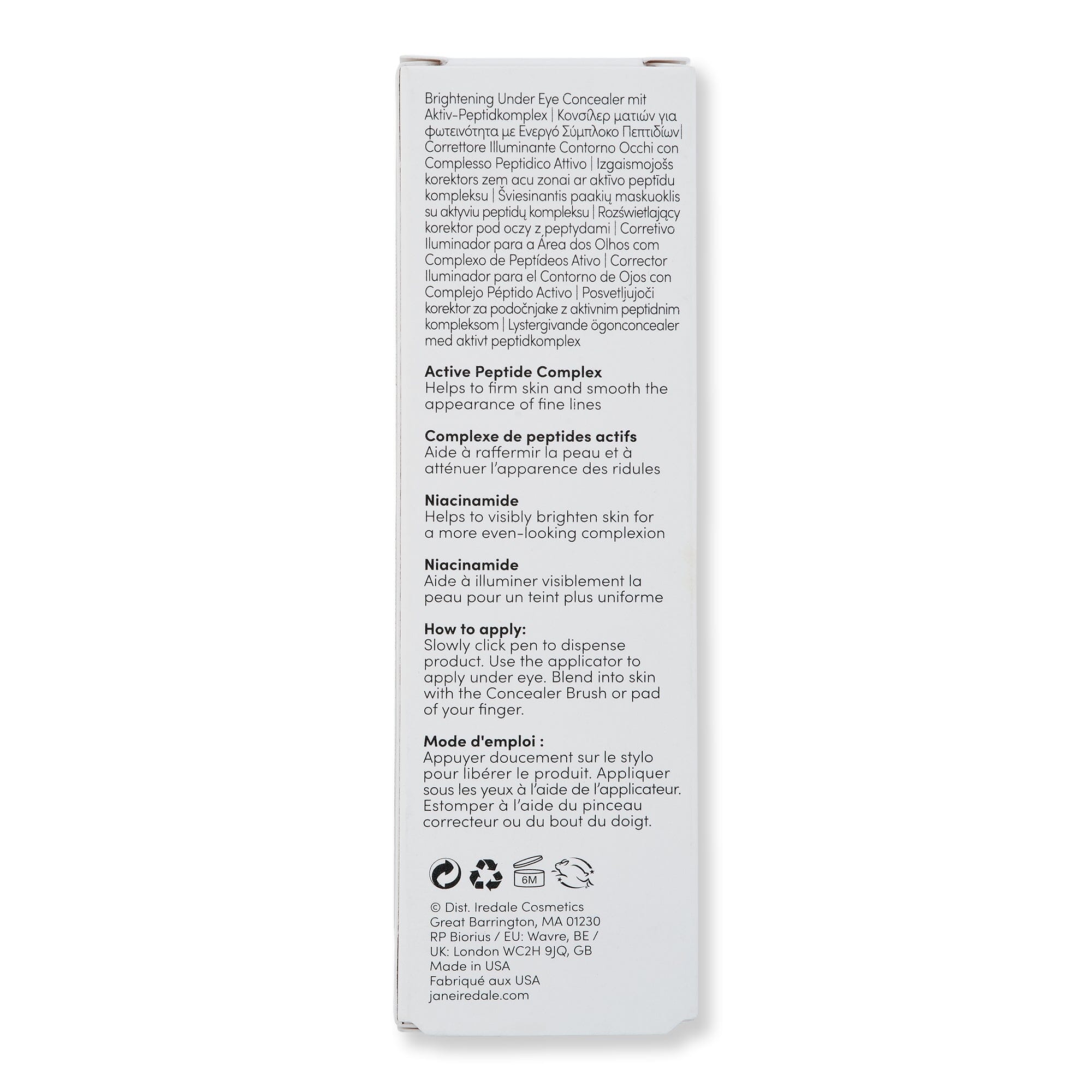 Jane Iredale Jane Iredale Skintuition Brightening Under Eye Concealer with Active Peptide Complex Face Concealers 