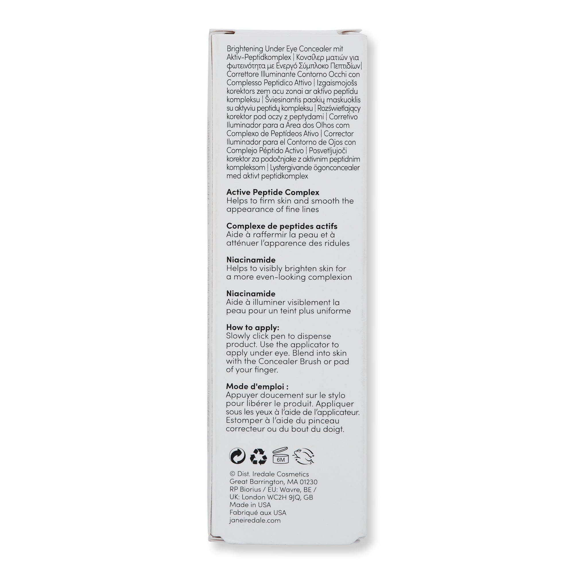 Jane Iredale Jane Iredale Skintuition Brightening Under Eye Concealer with Active Peptide Complex Face Concealers 