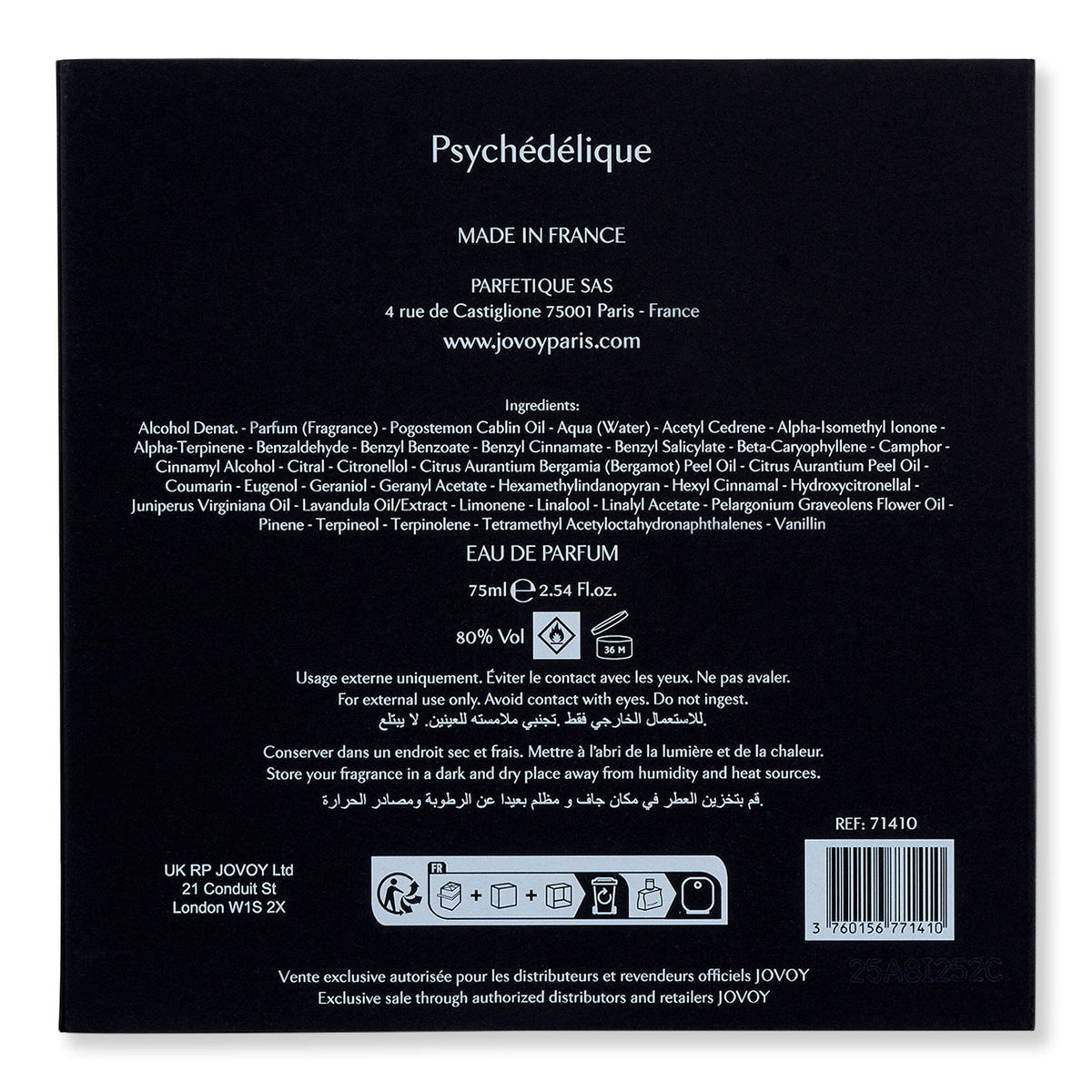 Jovoy Jovoy Psychedelique Eau De Parfum Perfume 