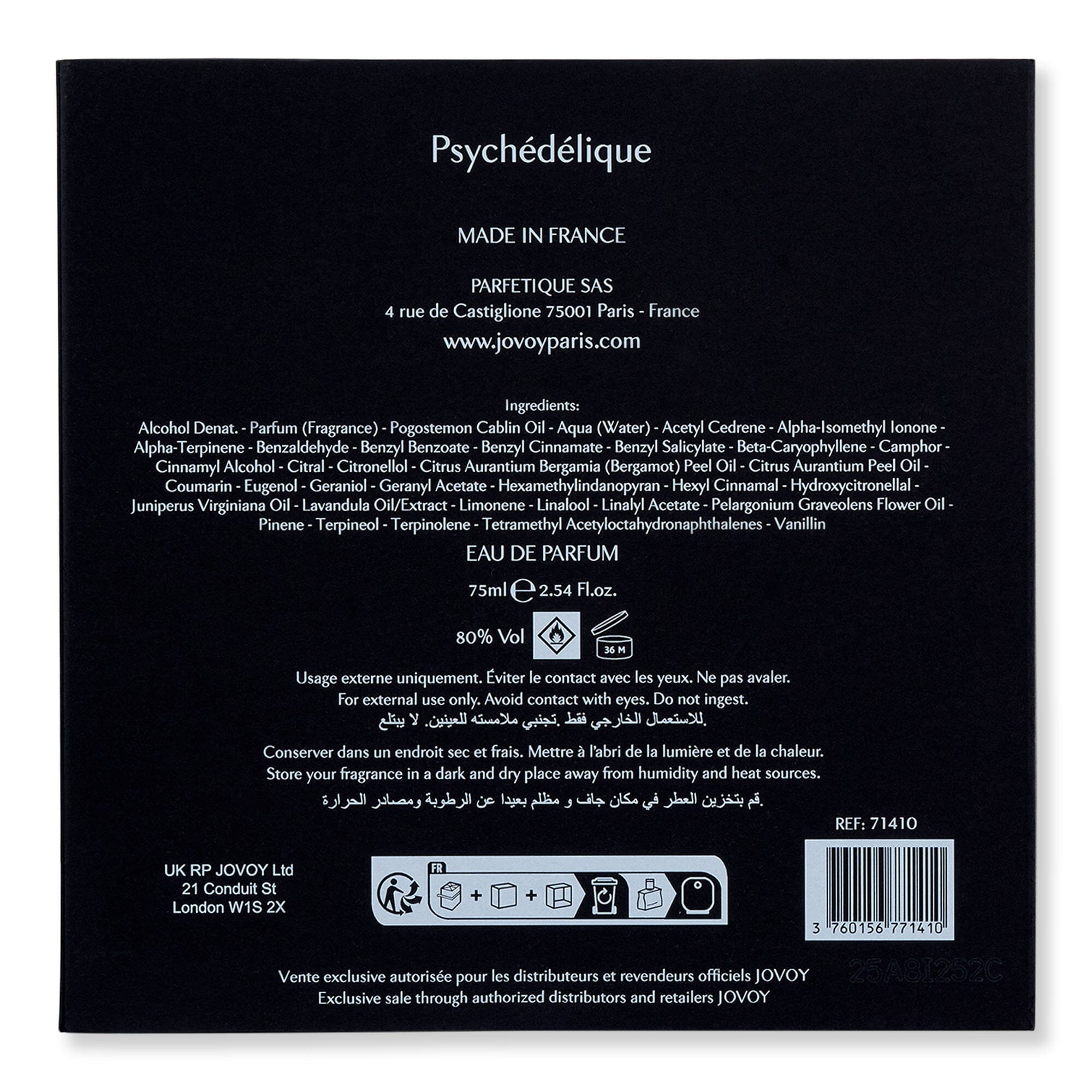 Jovoy Jovoy Psychedelique Eau De Parfum Perfume 