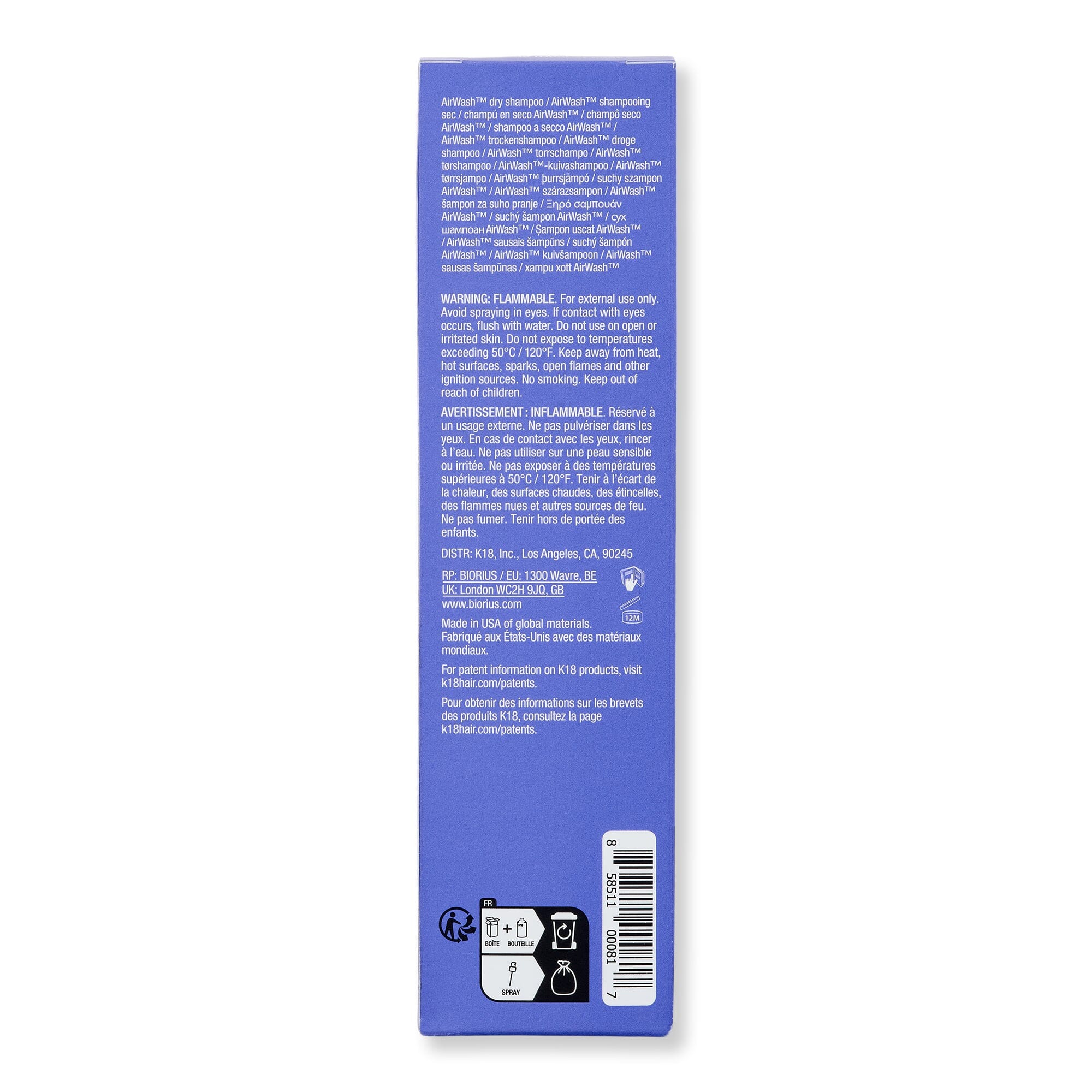 K18 K18 AirWash Dry Shampoo Dry Shampoos 