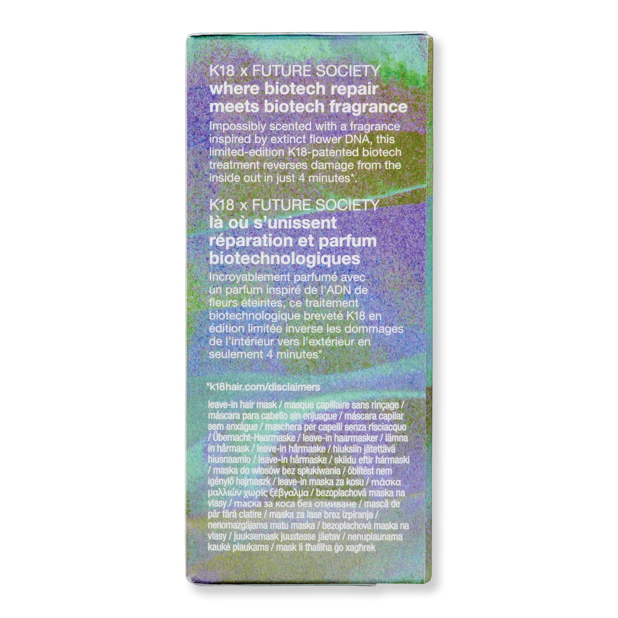 K18 K18 Future Society Leave-In Molecular Repair Hair Mask Hair Masques 