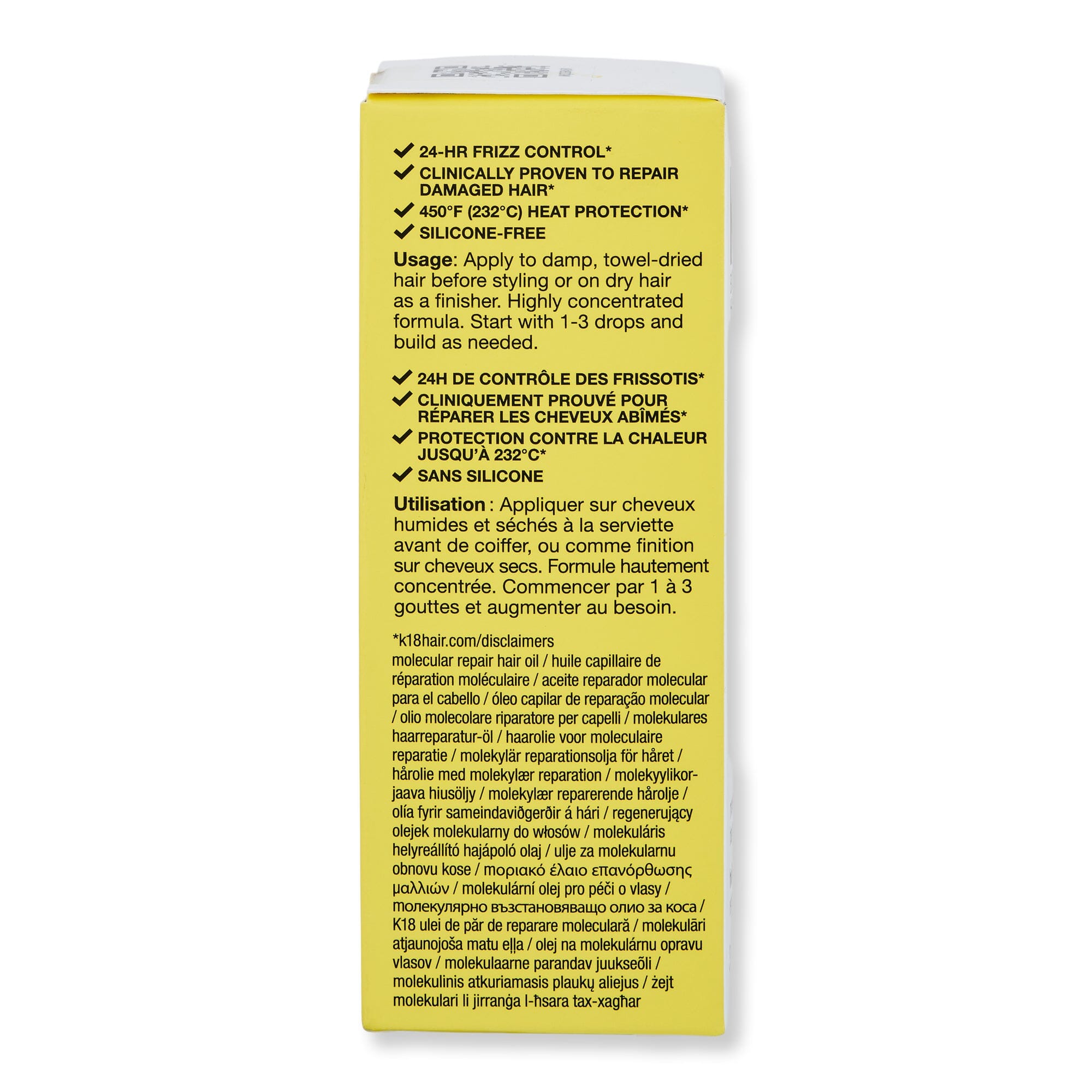 K18 K18 Molecular Repair Hair Oil Hair & Scalp Repair 