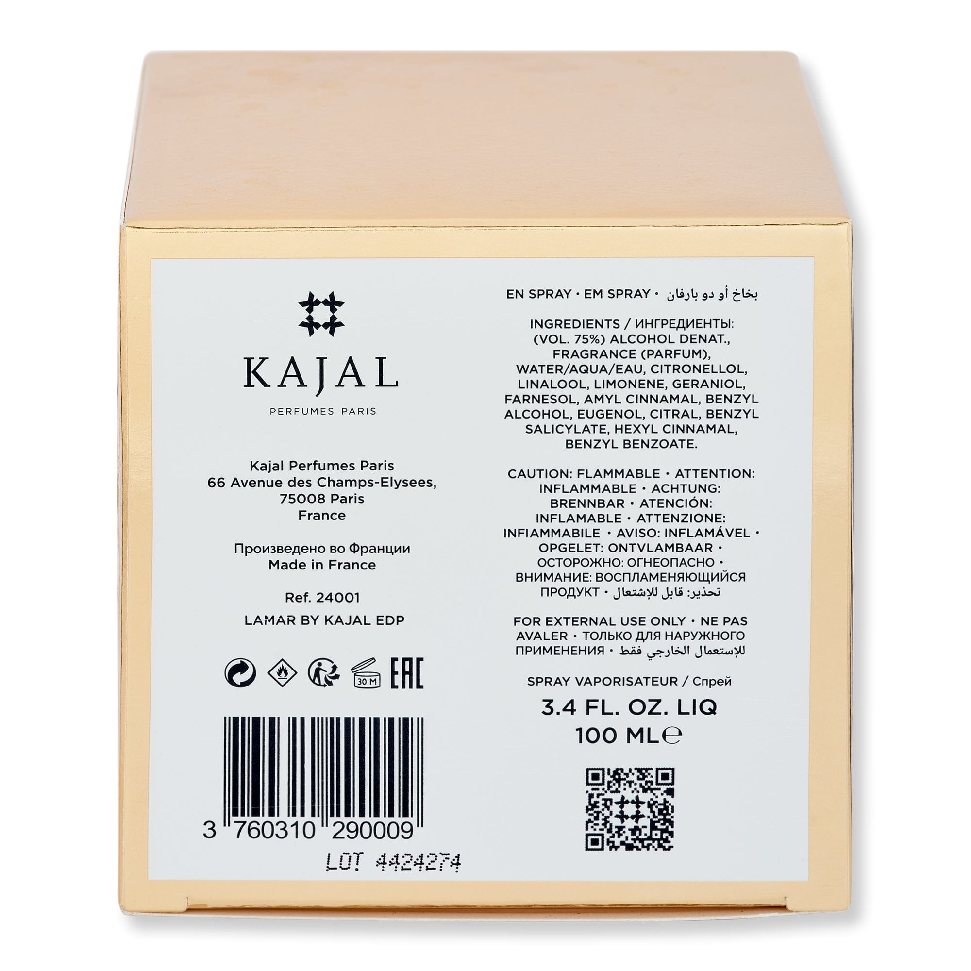 Kajal Kajal Lamar By Kajal EDP Perfume 