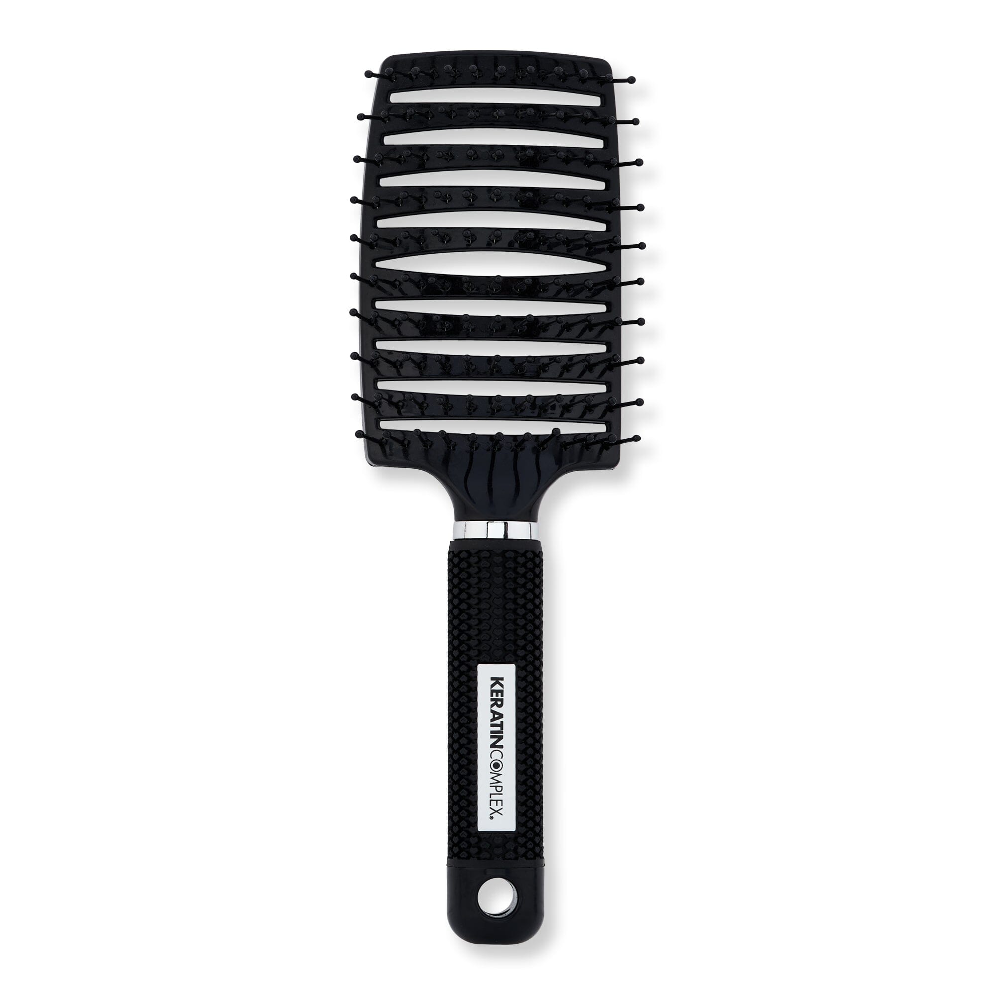 Keratin Complex Keratin Complex Curved Vent Brush Black Hair Brushes & Combs 