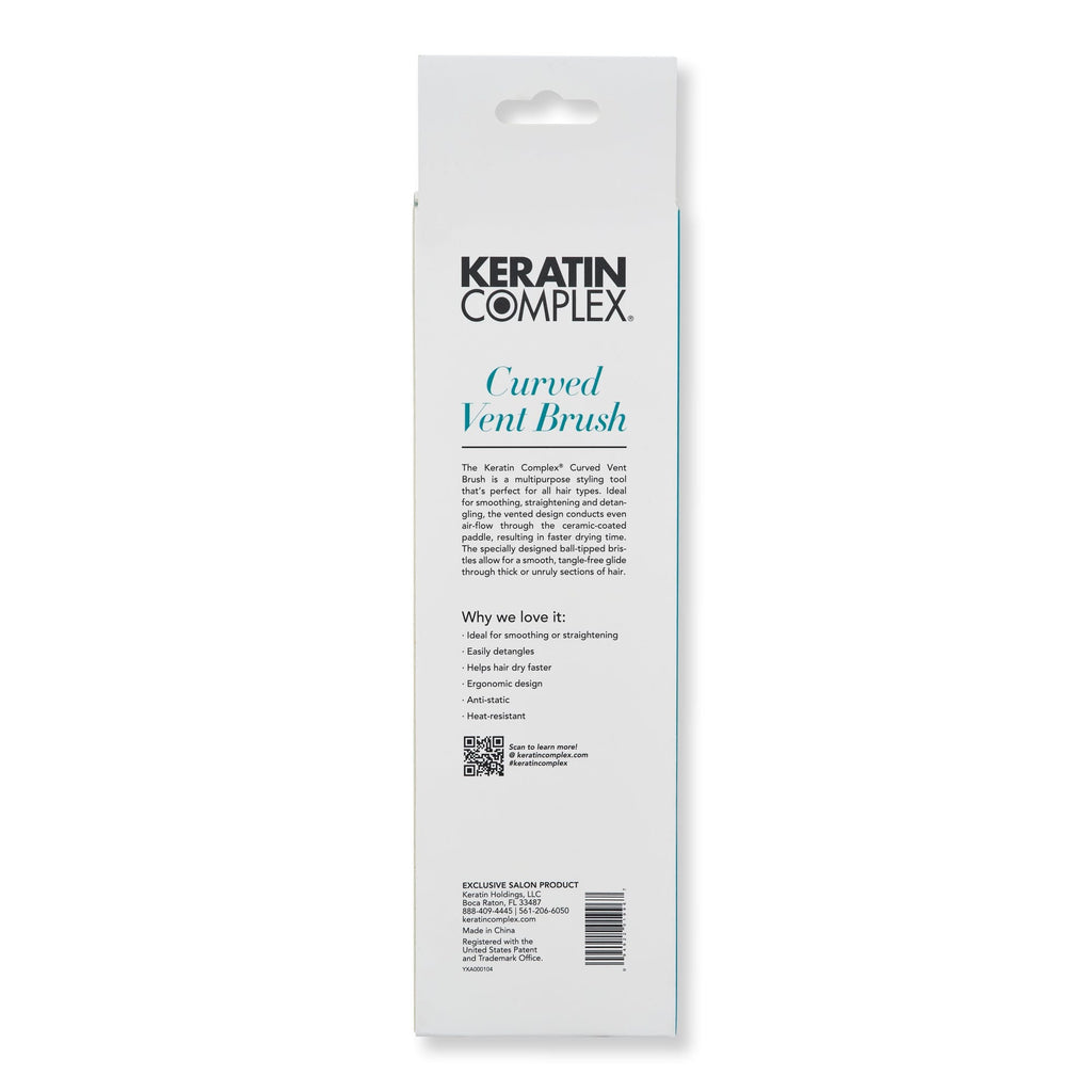 Keratin Complex Keratin Complex Curved Vent Brush Black Hair Brushes & Combs 