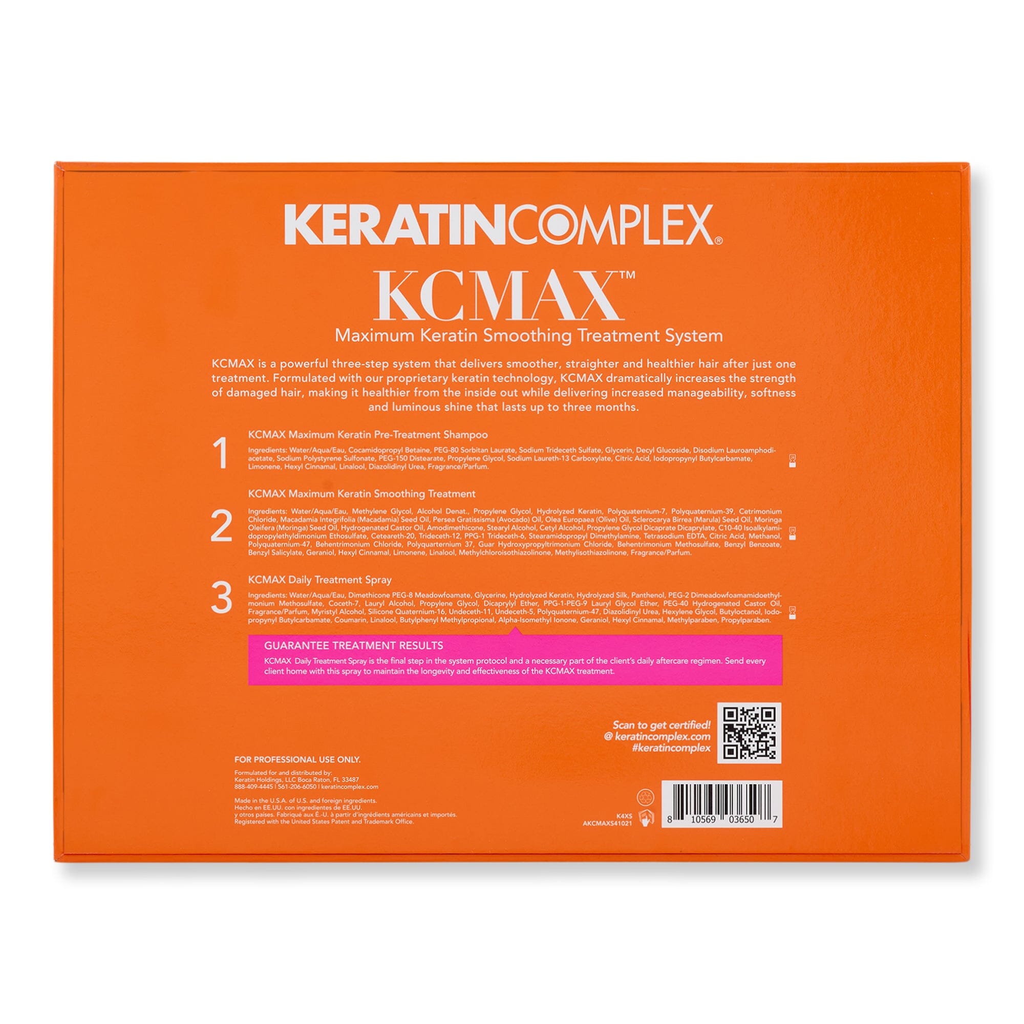 Keratin Complex Keratin Complex KcMax Smoothing System Hair & Scalp Repair 