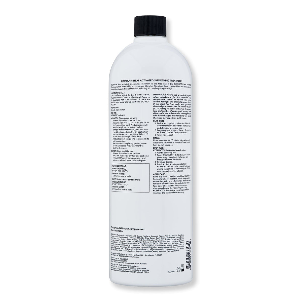 Keratin Complex Keratin Complex KcSmooth Heat Activated Smoothing System Hair & Scalp Repair 