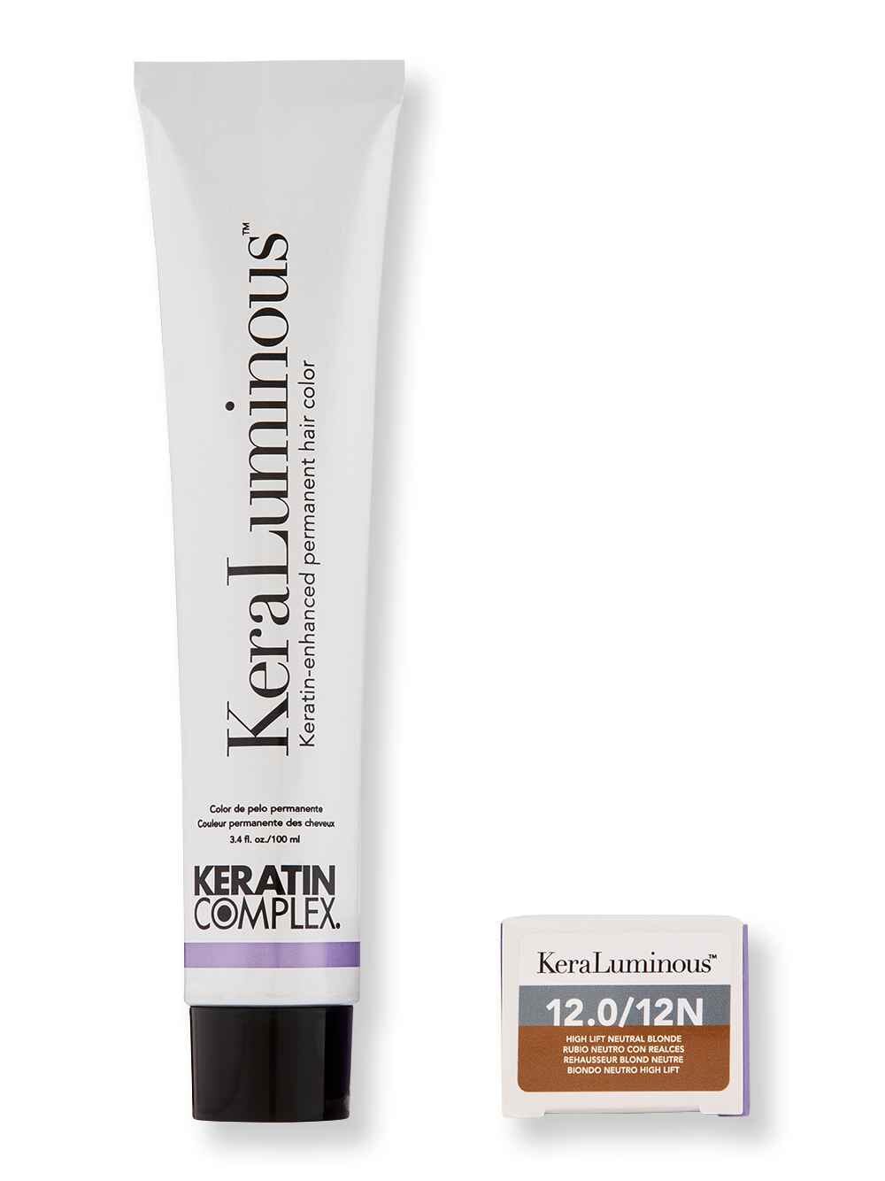 Keratin Complex Keratin Complex KeraLuminous Permanent Hair Color 3.4 oz 100 ml 12.0/12N Highlift Neutral Blonde Hair Color 