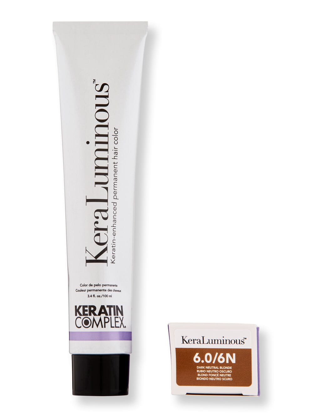 Keratin Complex Keratin Complex KeraLuminous Permanent Hair Color Hair Color 3.4 oz / 100 ml 6.0/6N Dark Neutral Brown 