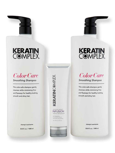 Keratin Complex Keratin Complex Keratin Color Care Shampoo & Conditioner 33.8 oz + Infusion 4 oz Hair Care Value Sets 