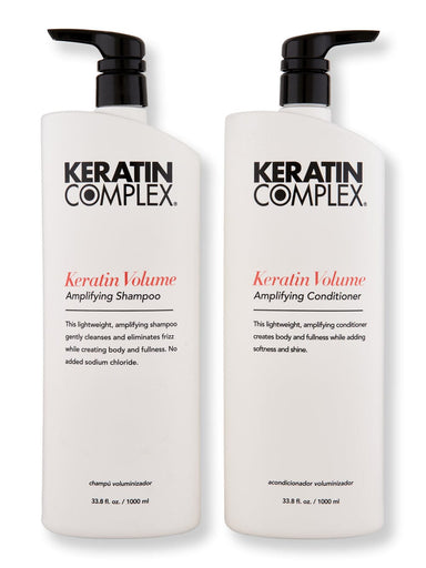 Keratin Complex Keratin Complex Keratin Volume Amplifying Shampoo & Conditioner 33.8 oz Hair Care Value Sets 