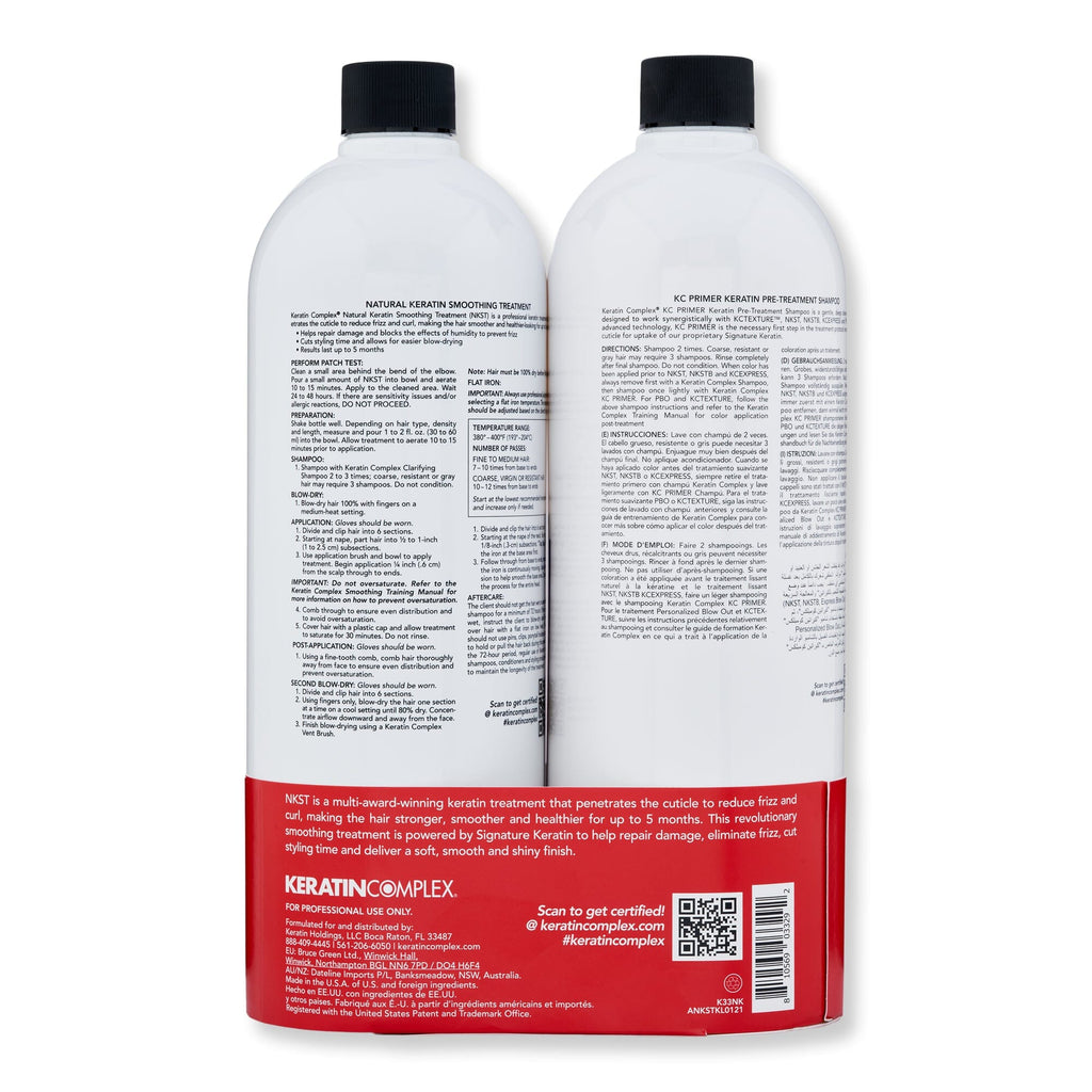 Keratin Complex Keratin Complex Natural Keratin Smoothing Treatment Duo Kit Hair & Scalp Repair 