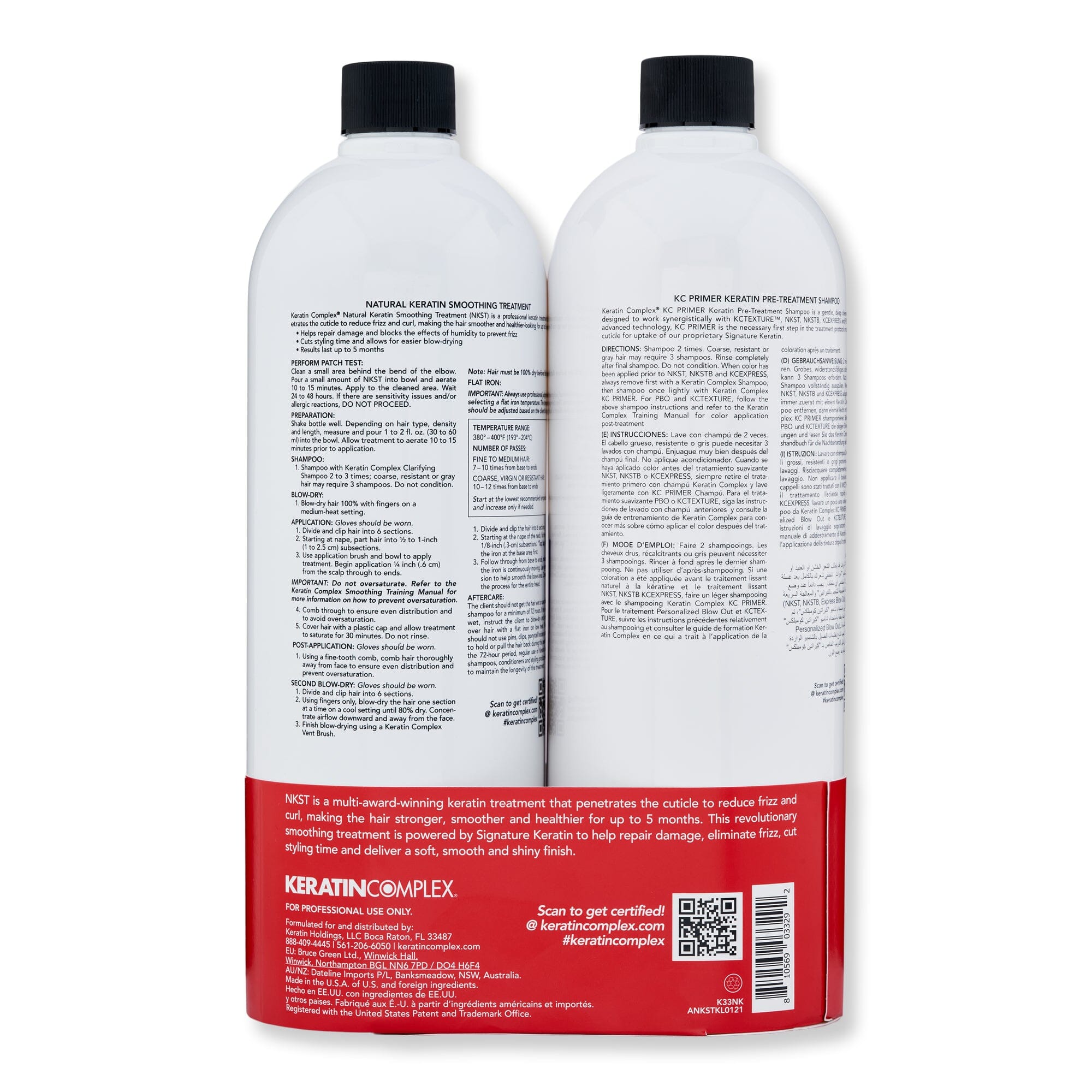 Keratin Complex Keratin Complex Natural Keratin Smoothing Treatment Duo Kit Hair & Scalp Repair 