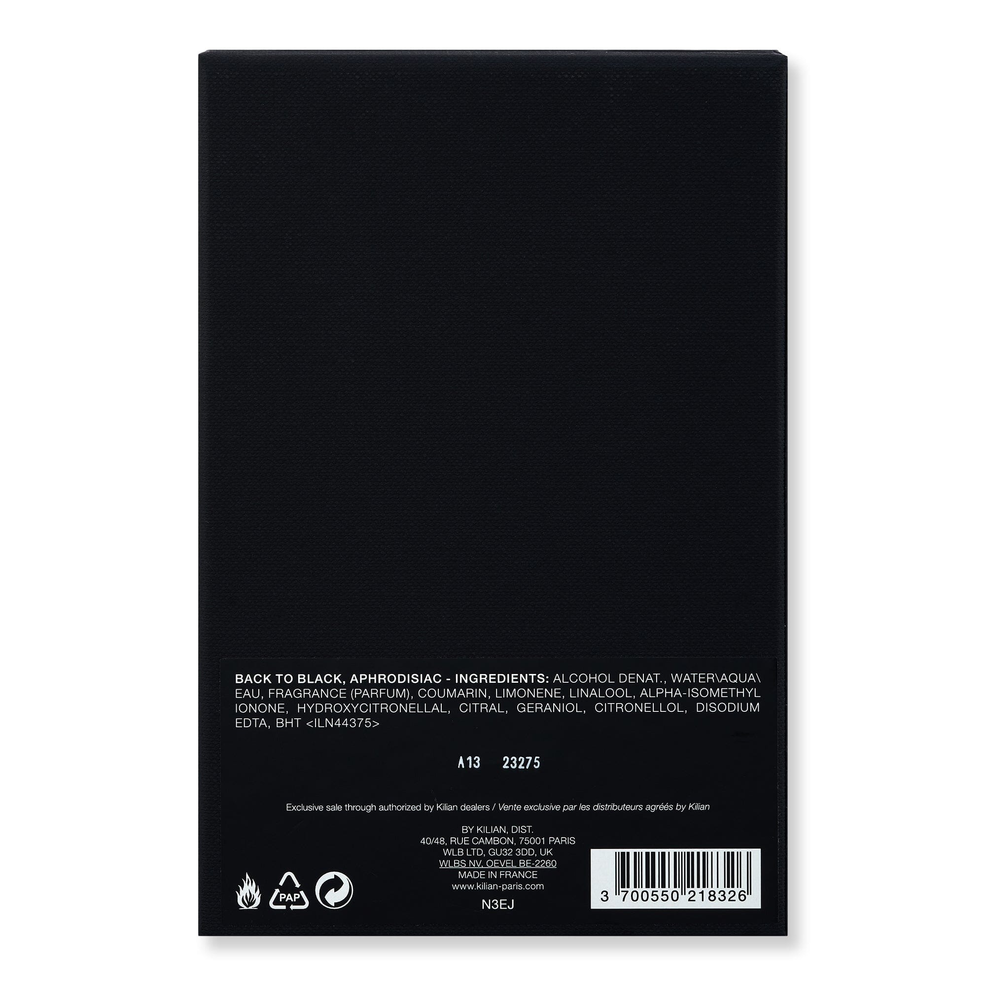 Kilian Kilian Back to Black Aphrodisiac Eau de Parfum Perfume 
