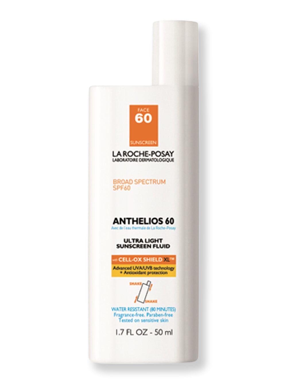 La-Roche Posay La-Roche Posay Anthelios 60 Ultra Light Fluid Sunscreen Face Sunscreens 1.7 fl oz 