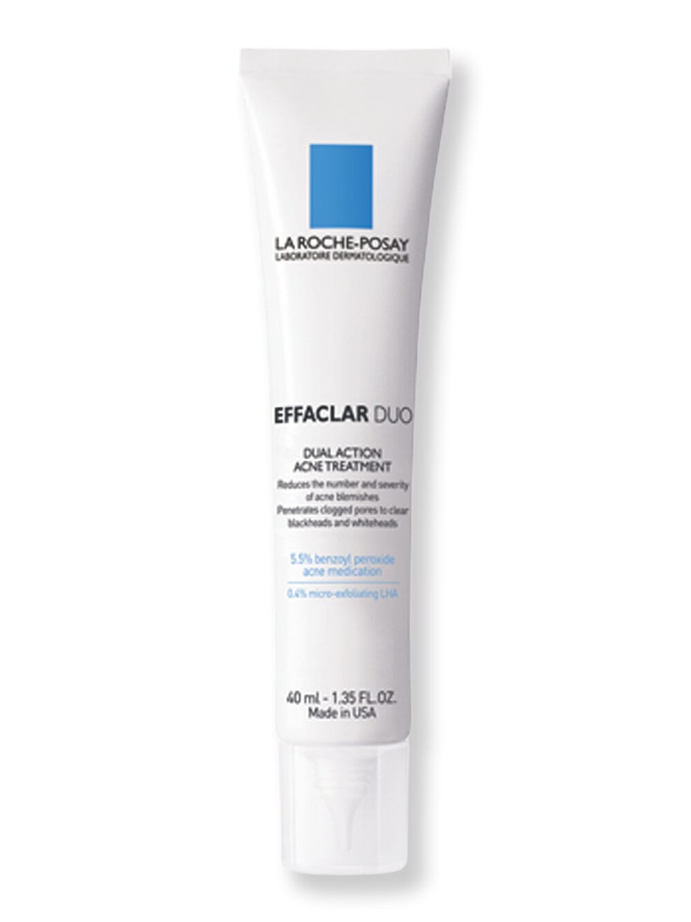 La-Roche Posay La-Roche Posay Effaclar Duo Benzoyl Peroxide Acne Treatment 1.35 fl oz 40 ml Skin Care Treatments 