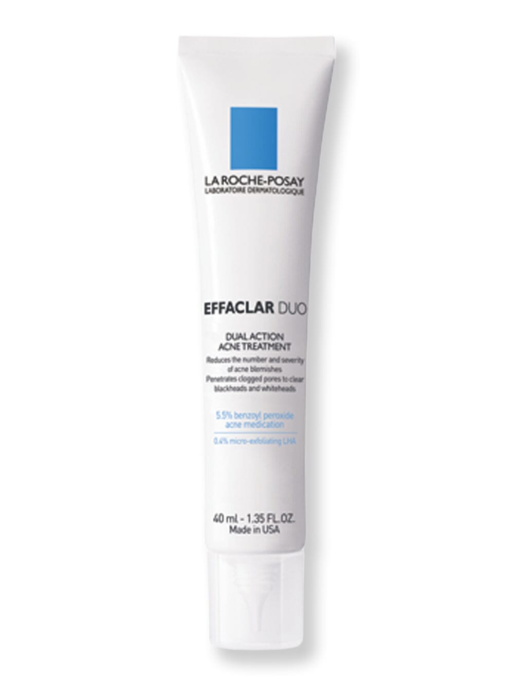 La-Roche Posay La-Roche Posay Effaclar Duo Benzoyl Peroxide Acne Treatment Skin Care Treatments 1.35 fl oz / 40 ml 