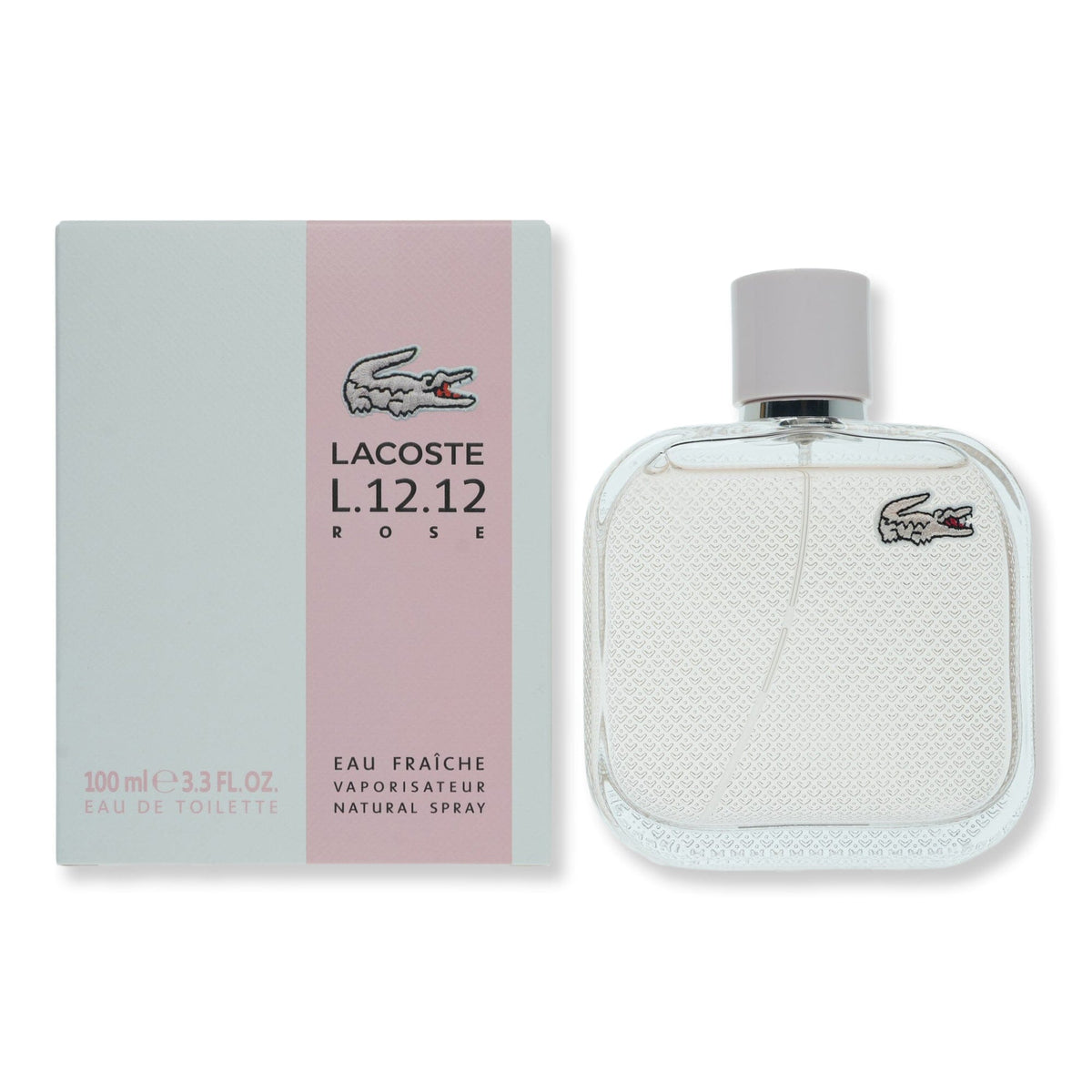 Lacoste Lacoste L.12.12 Rose Eau Fraiche Eau De Toilette Spray for Women Perfume 3 oz 