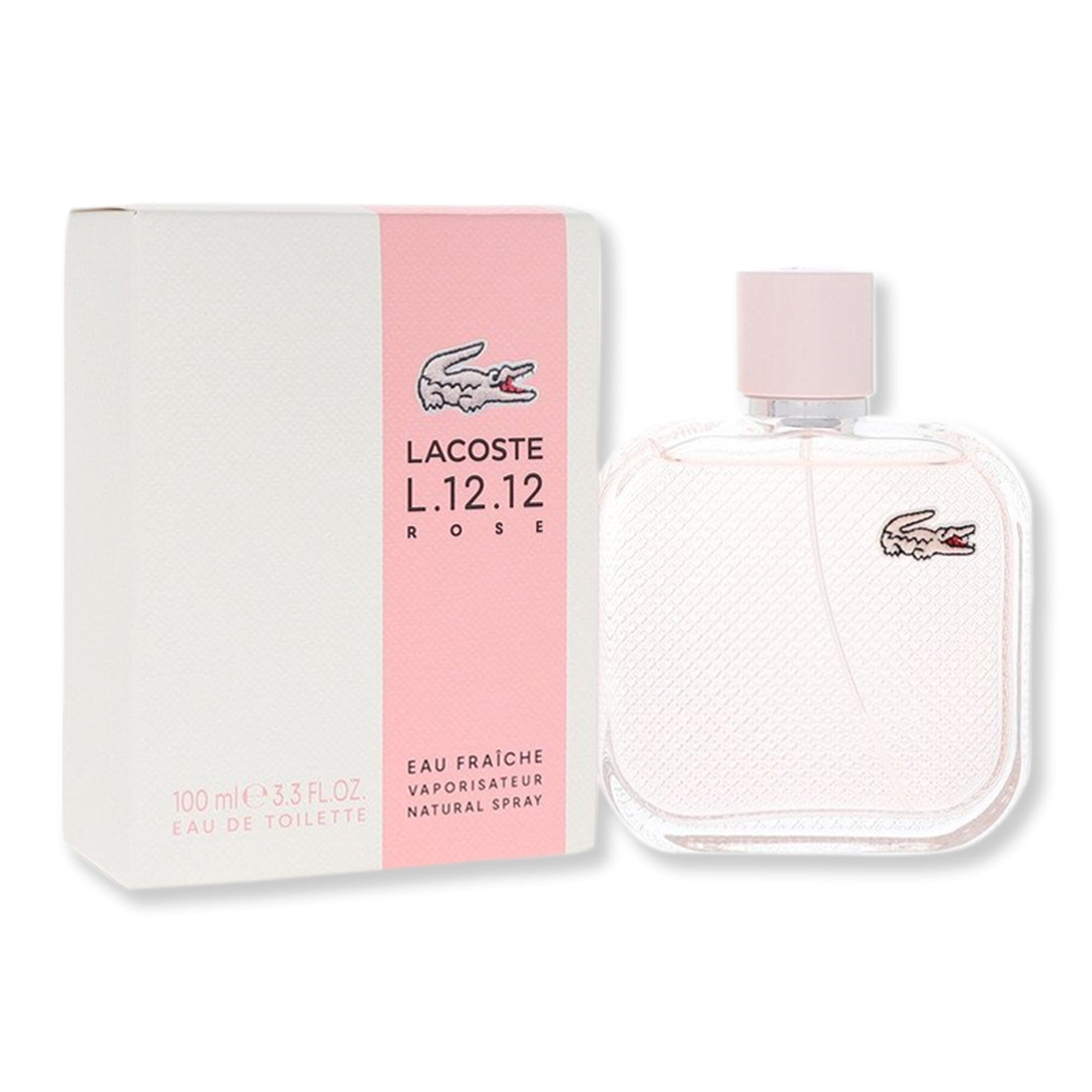 Lacoste Lacoste L.12.12 Rose Eau Fraiche Eau De Toilette Spray for Women Perfume 3.1 oz 