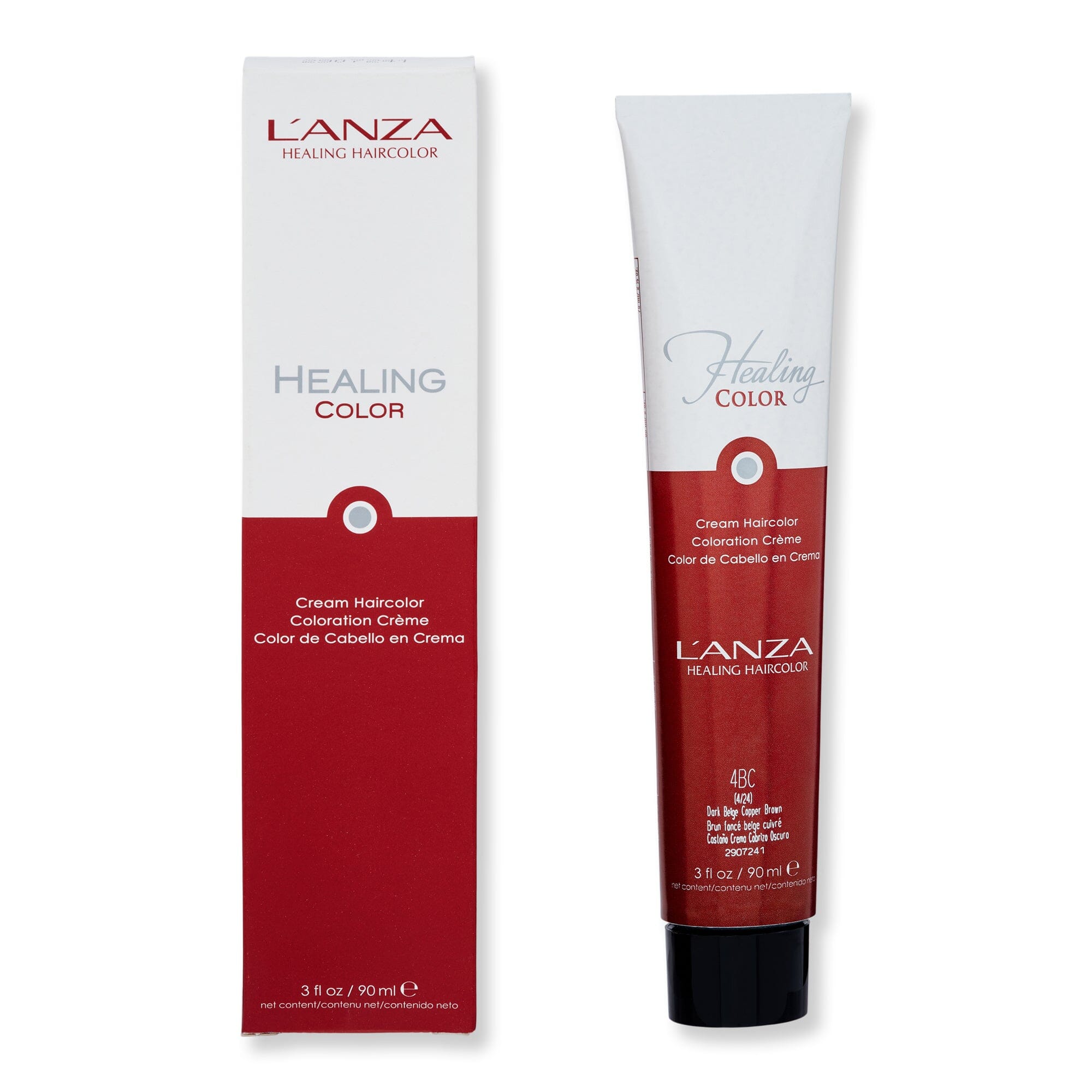 L'anza L'anza Healing Color 90 ml 4BC Dark Beige Copper Brown Hair Color 