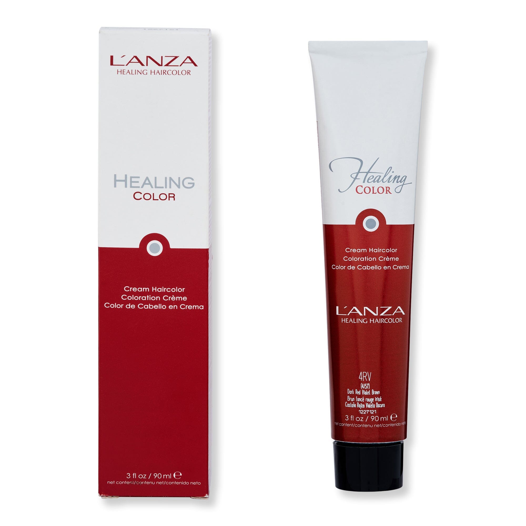 L'anza L'anza Healing Color 90 ml 4RV Dark Red Violet Brown Hair Color 