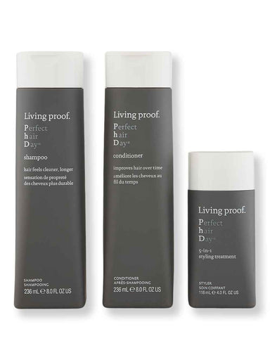Living Proof Living Proof Perfect Hair Day Shampoo & Conditioner 8 oz + 5-in-1 Styling Treatment 4 oz Hair Care Value Sets 