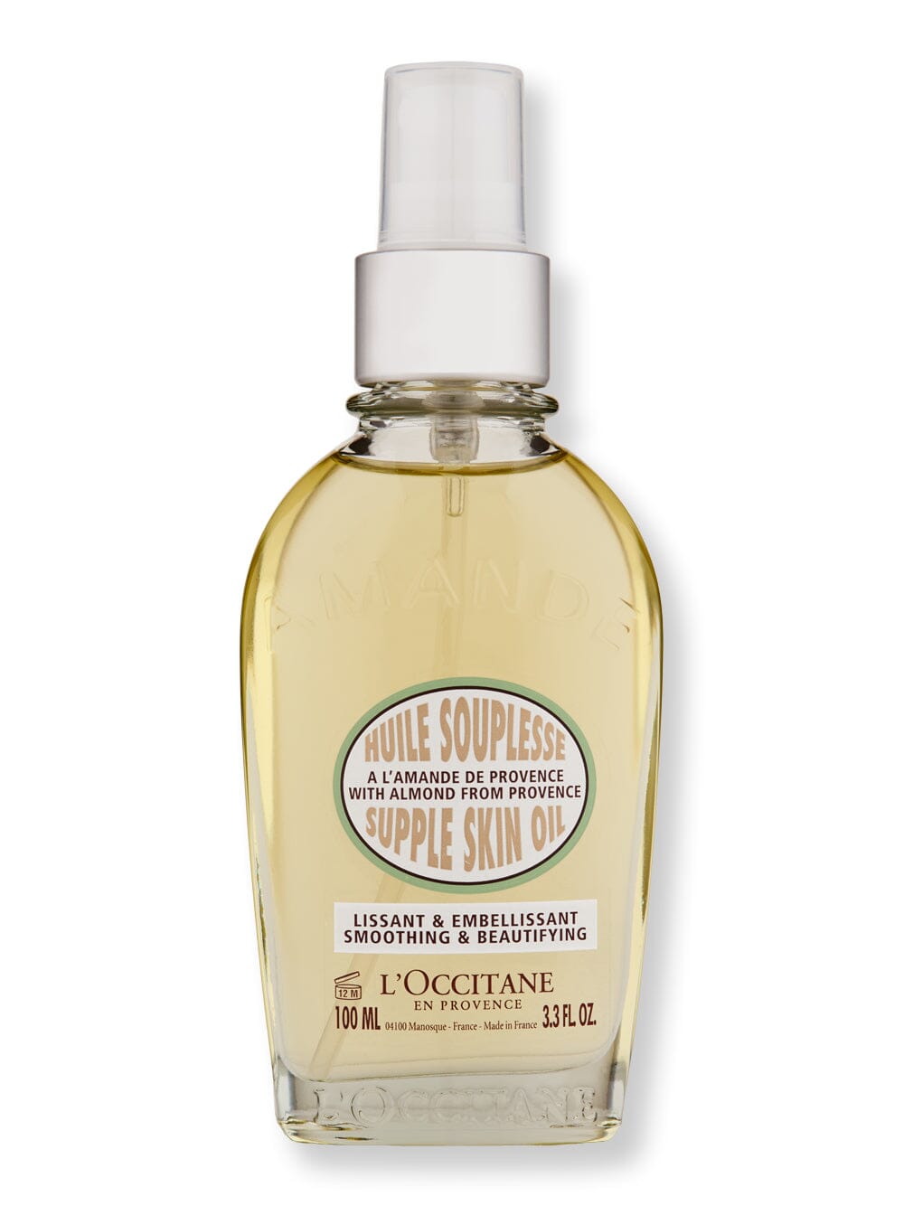 L'Occitane L'Occitane Almond Supple Skin Oil 3.4 oz 100 ml Body Lotions & Oils 