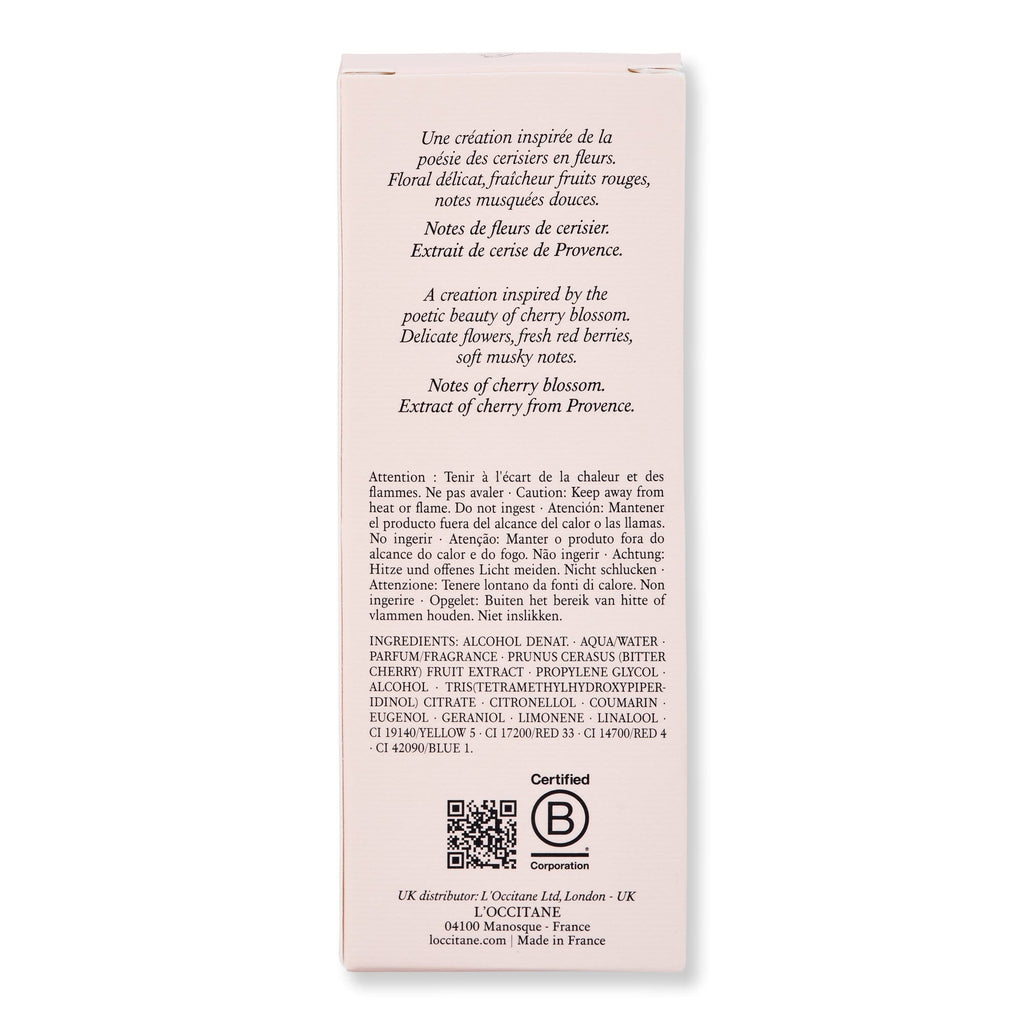 L'Occitane L'Occitane Fleurs de Cerisier Eau de Toilette Perfume 