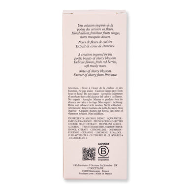 L'Occitane L'Occitane Fleurs de Cerisier Eau de Toilette Perfume 