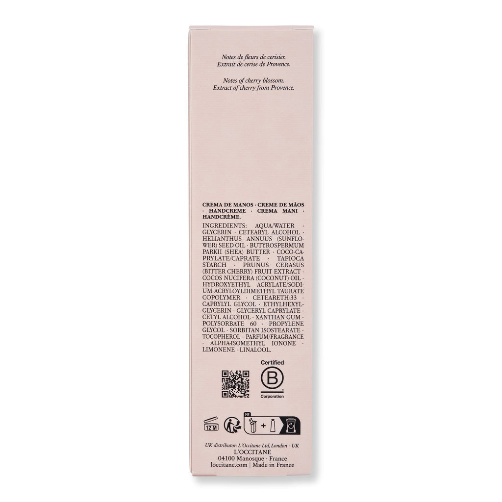 L'Occitane L'Occitane Fleurs de Cerisier Perfumed Hand Cream Hand Creams & Lotions 