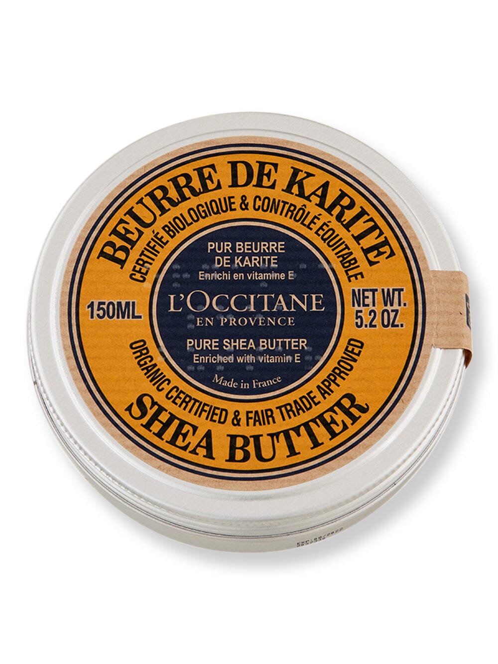 L'Occitane L'Occitane Organic Pure Shea Butter Face Moisturizers 5.2 oz / 150 ml 