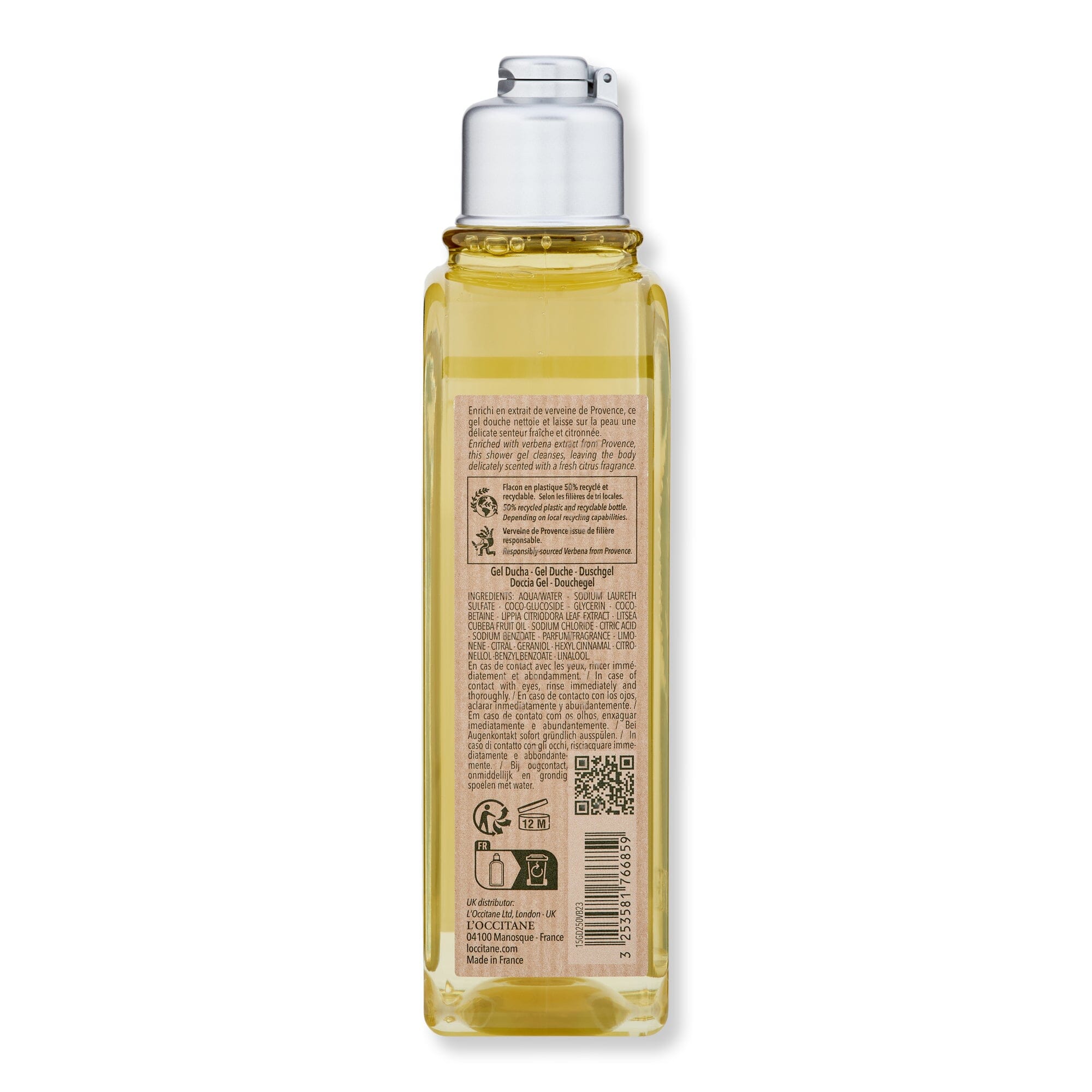 L'Occitane L'Occitane Verbena Shower Gel 8.4 oz Shower Gels & Body Washes 