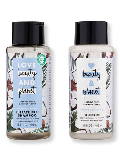 LOVE beauty AND planet LOVE beauty AND planet Coconut Water & Mimosa Flower Shampoo & Conditioner 13.5 oz Hair Care Value Sets 
