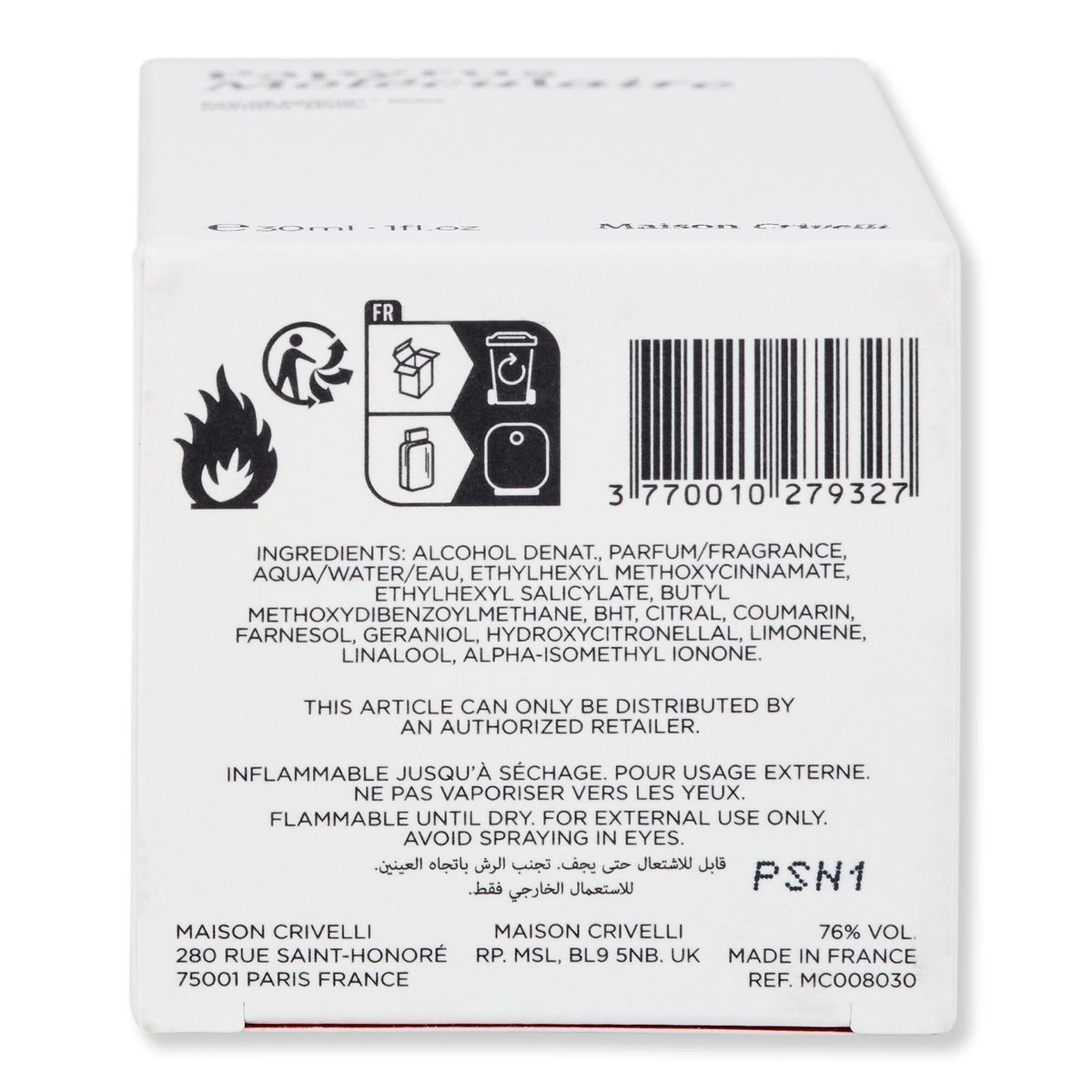 Maison Crivelli Maison Crivelli Papyrus Moleculaire Eau de Parfum Perfume 
