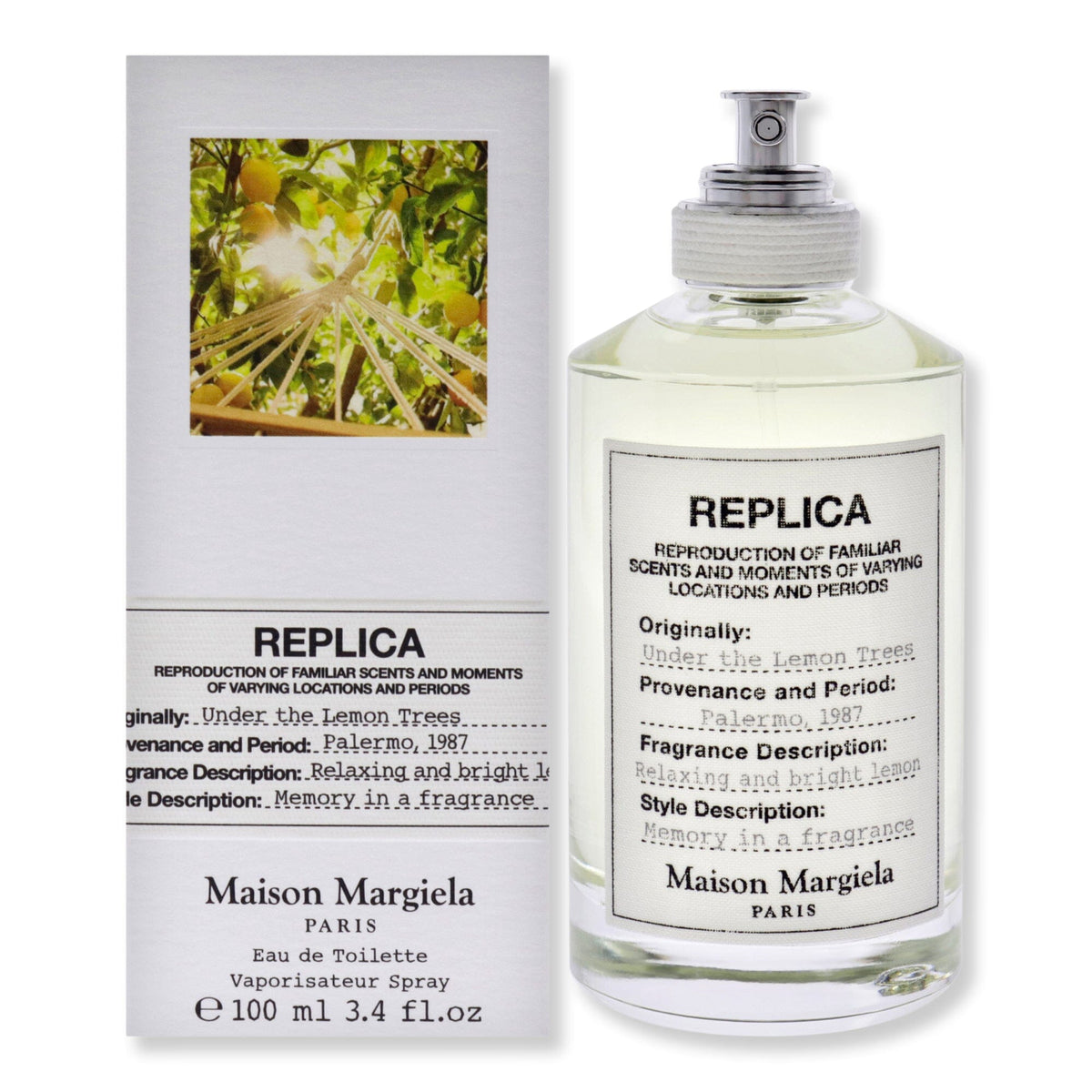 Maison Margiela Maison Margiela Replica Under The Lemon Trees Eau De Toilette Perfume 3.4 oz 