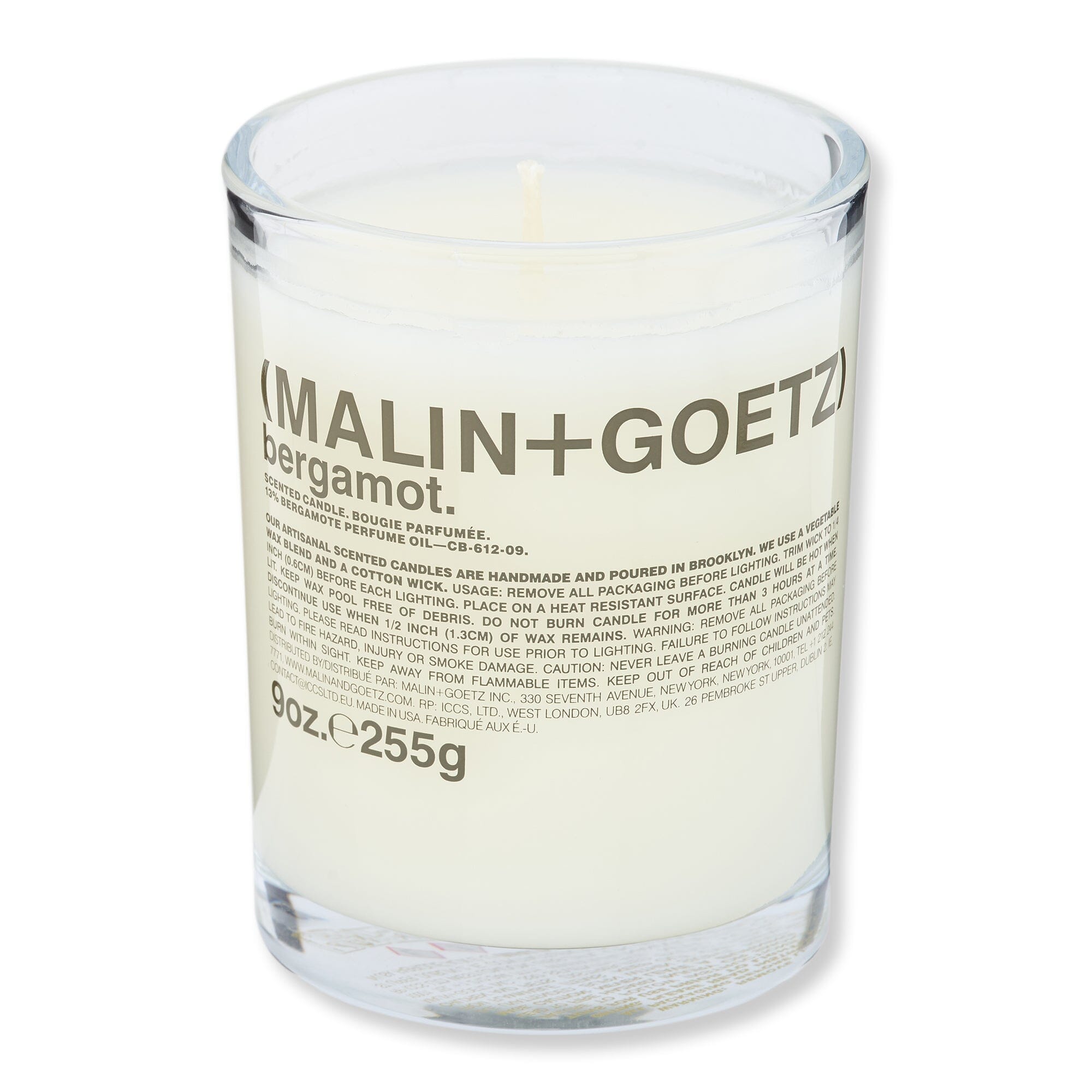 Malin + Goetz Malin + Goetz Bergamot Candle Candles & Diffusers 9 oz 