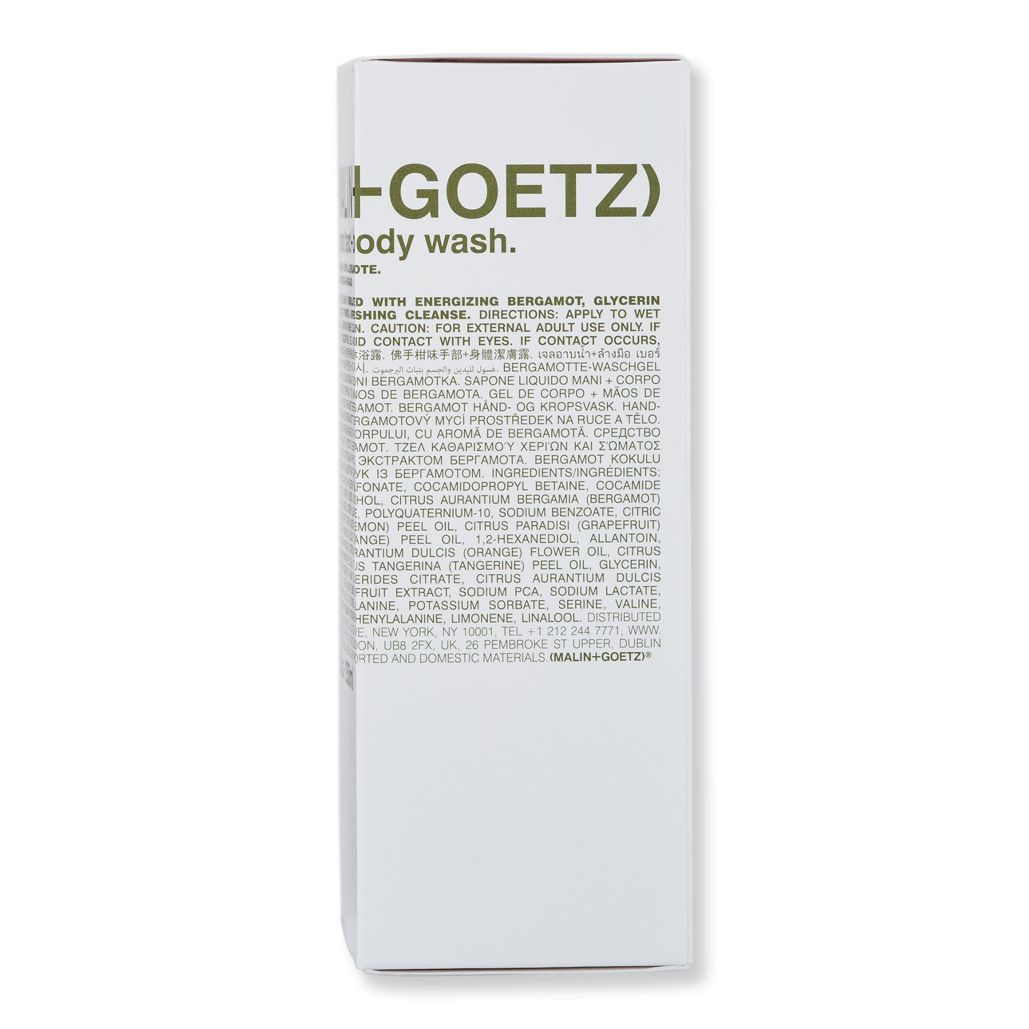 Malin + Goetz Malin + Goetz Bergamot Hand+Body Wash Shower Gels & Body Washes 