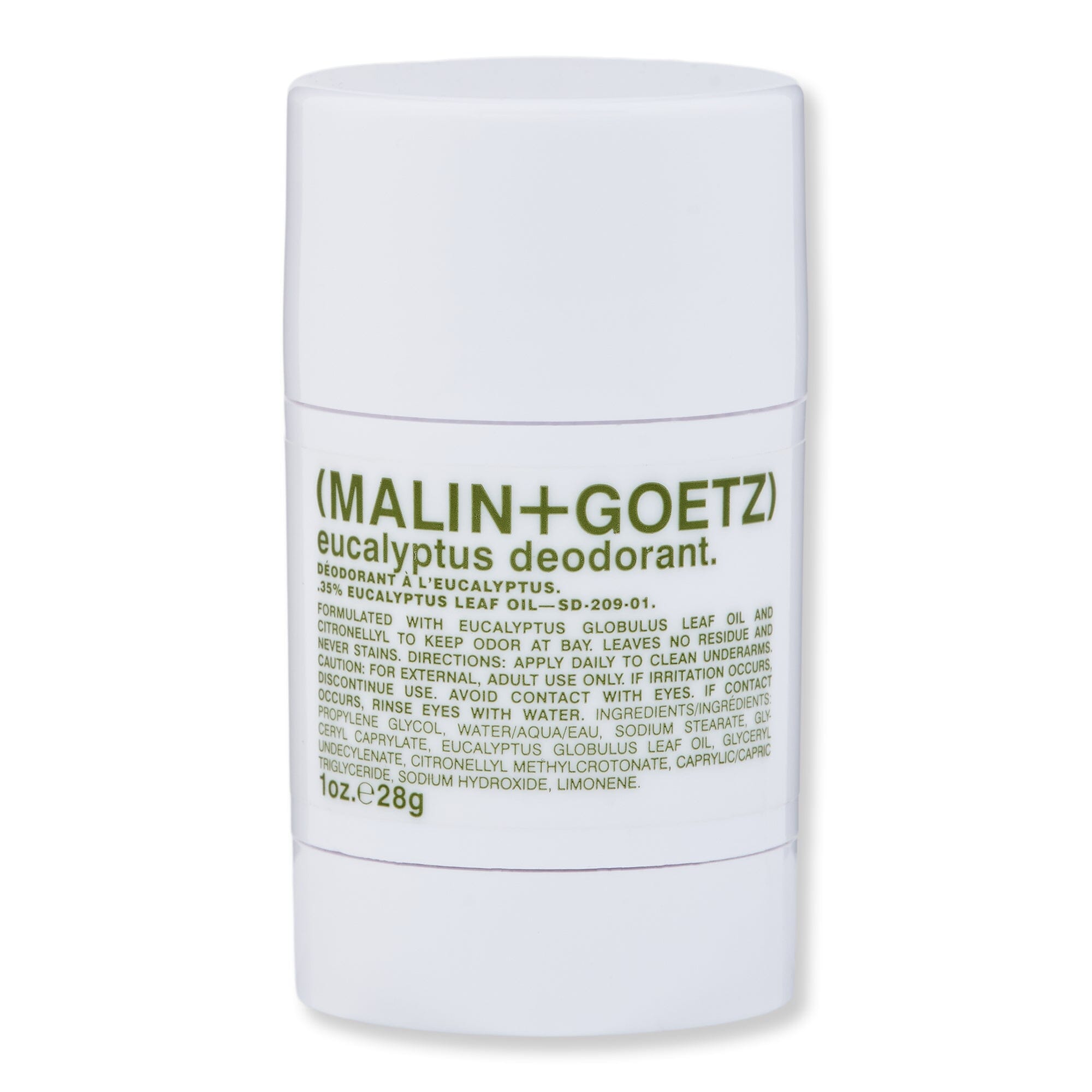 Malin + Goetz Malin + Goetz Eucalyptus Deodorant Antiperspirants & Deodorants 1 oz / 28 g 