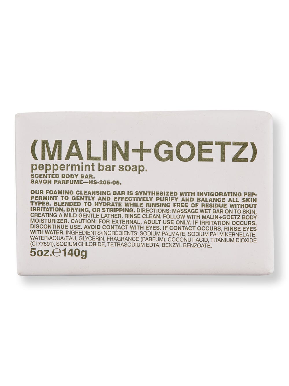 Malin + Goetz Malin + Goetz Peppermint Bar Soap Bar Soaps 5 oz / 140 g 