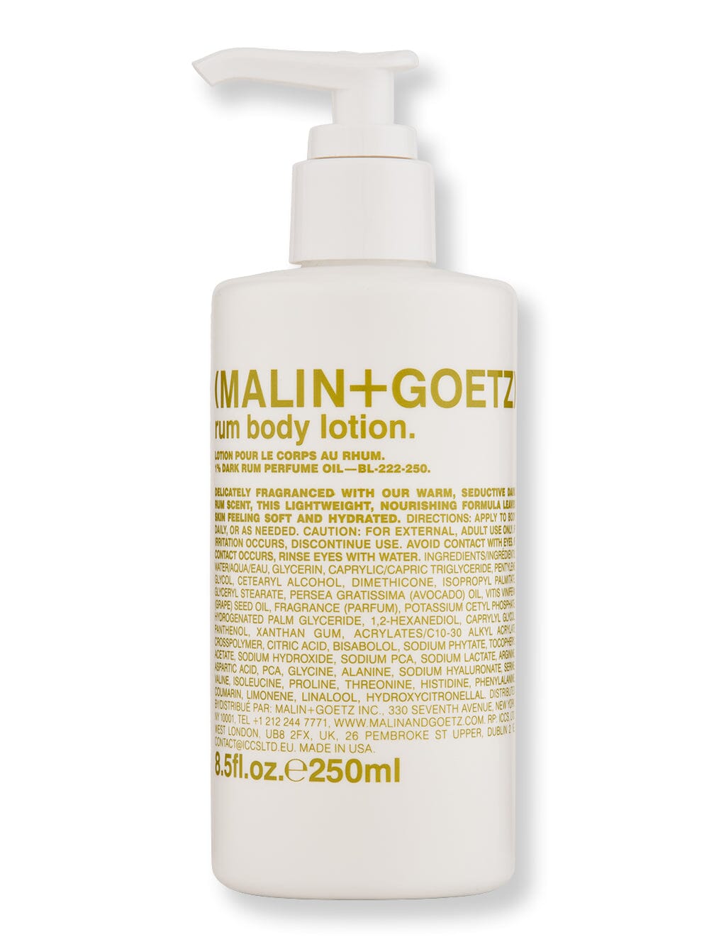 Malin + Goetz Malin + Goetz Rum Body Lotion 8.5 oz 250 ml Body Lotions & Oils 