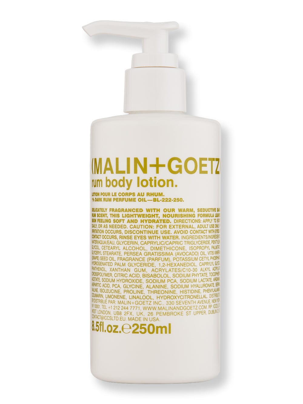 Malin + Goetz Malin + Goetz Rum Body Lotion Body Lotions & Oils 8.5 oz / 250 ml 