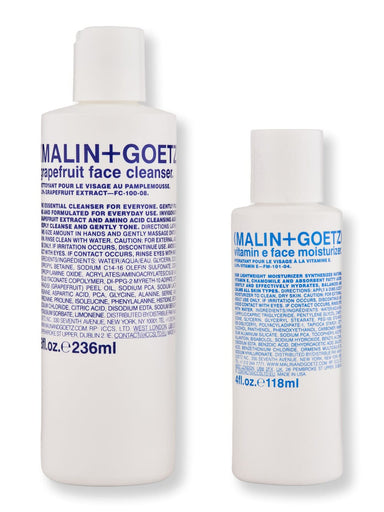 Malin + Goetz Malin + Goetz Vitamin E Face Moisturizer 4 oz & Grapefruit Face Cleanser 8 oz Skin Care Kits 