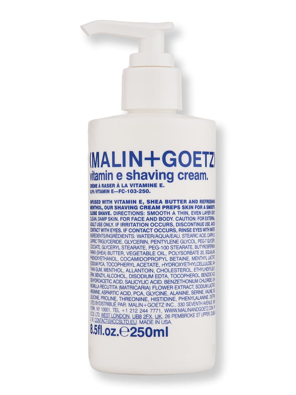 Malin + Goetz Malin + Goetz Vitamin E Shaving Cream Shaving Creams, Lotions & Gels 8.5 oz / 250 ml 