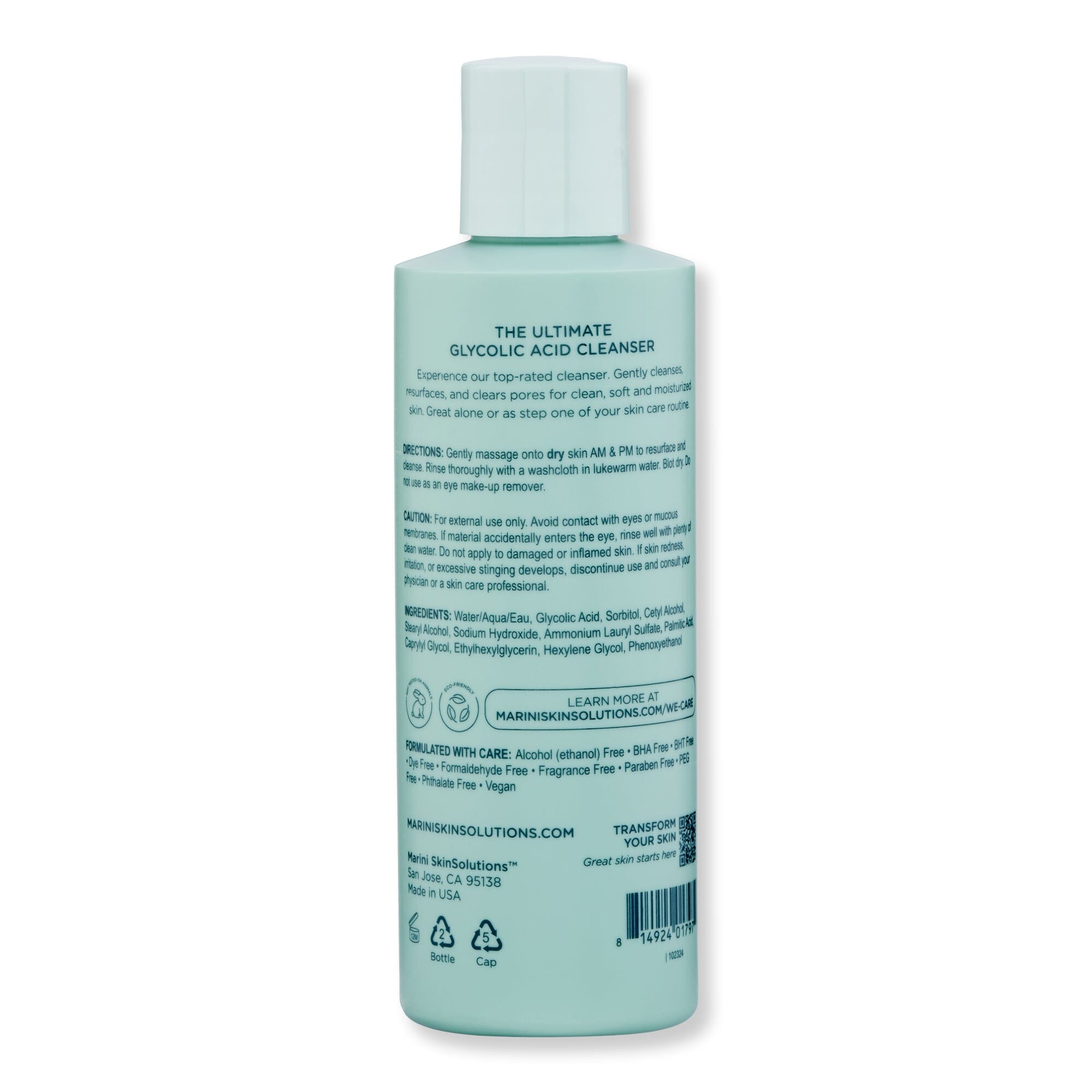 Marini SkinSolutions Marini SkinSolutions Bioglycolic Face Cleanser Face Cleansers 