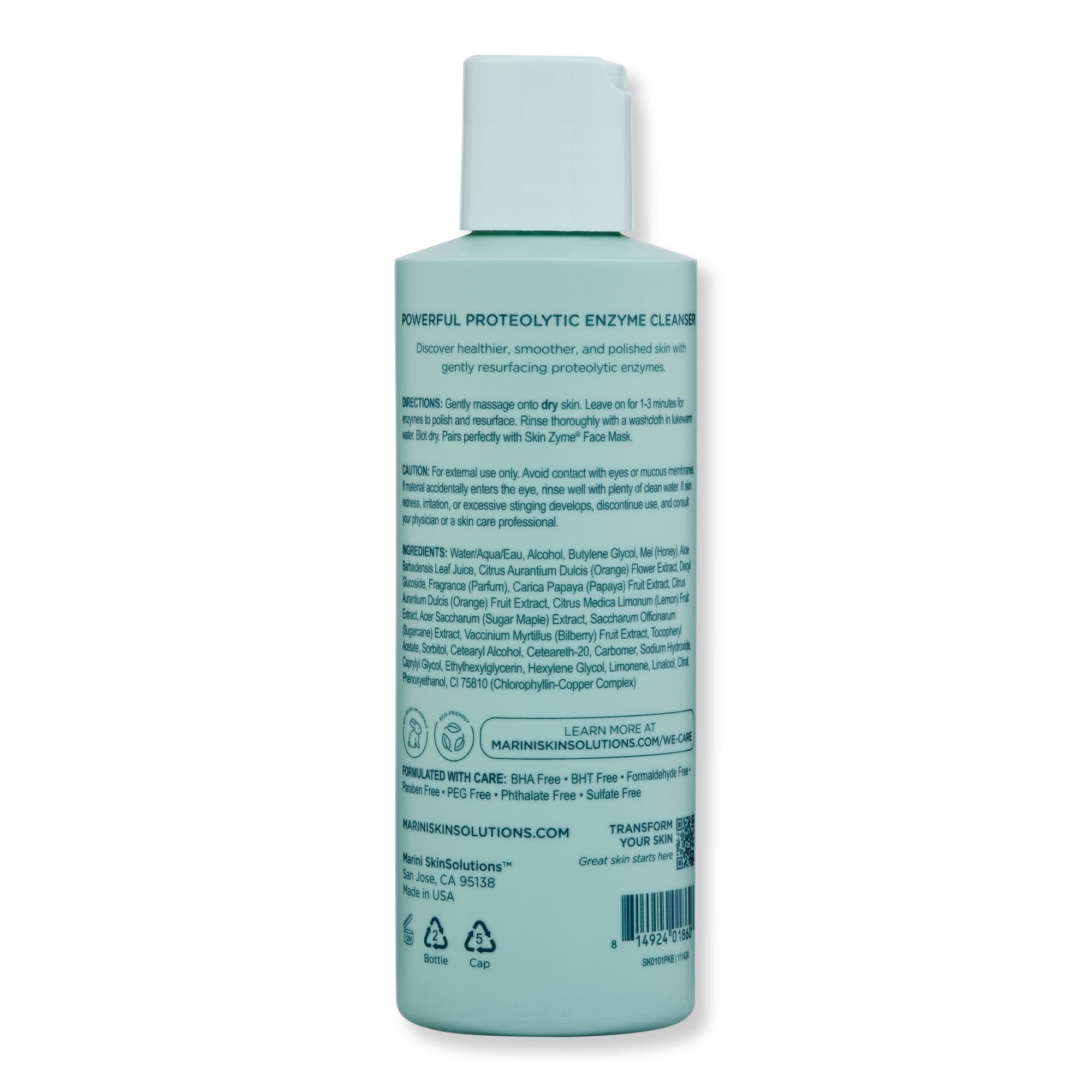 Marini SkinSolutions Marini SkinSolutions Clean Zyme Face Cleanser Face Masks 