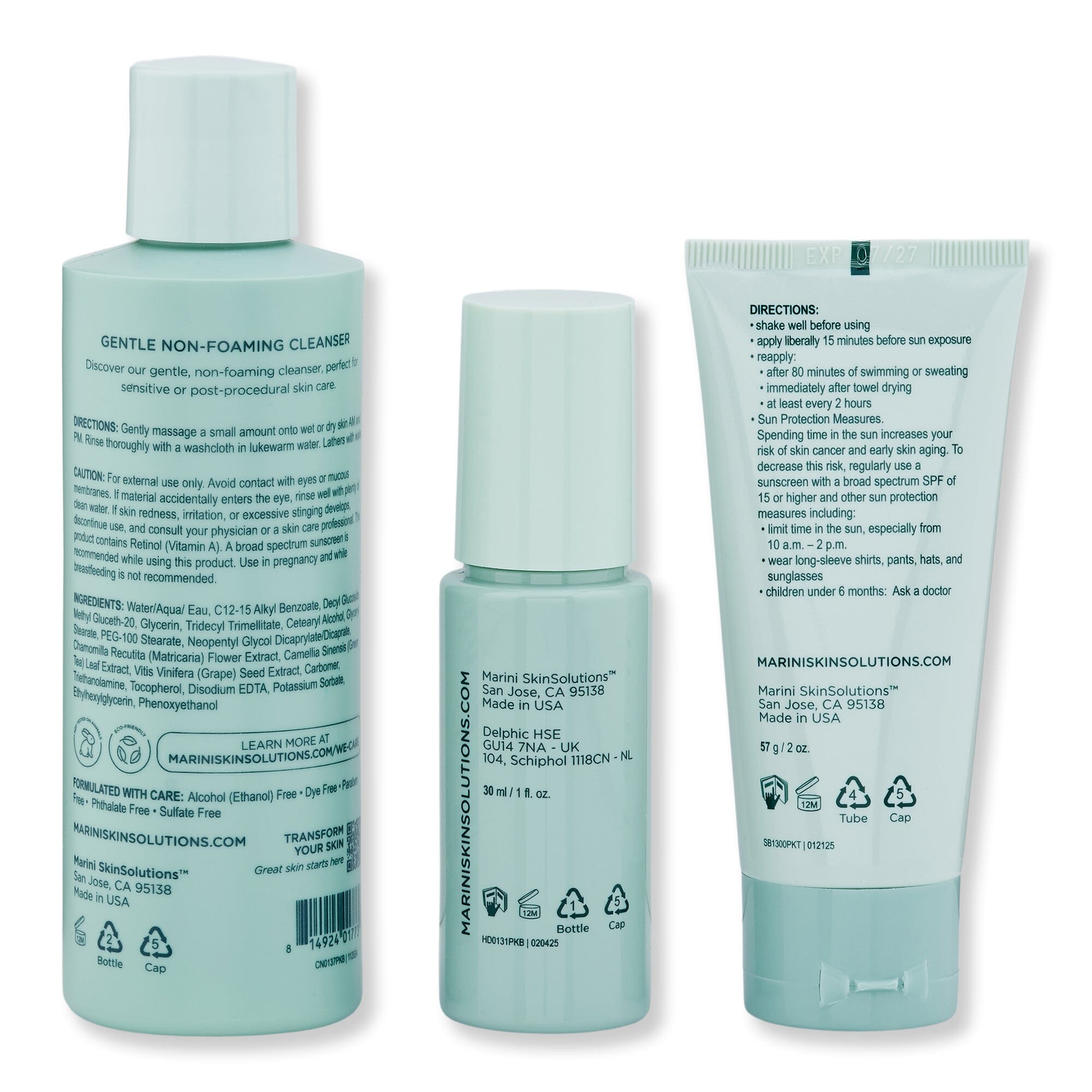 Marini SkinSolutions Marini SkinSolutions Post TX 1 Recovery Enhancement System Skin Care Kits 