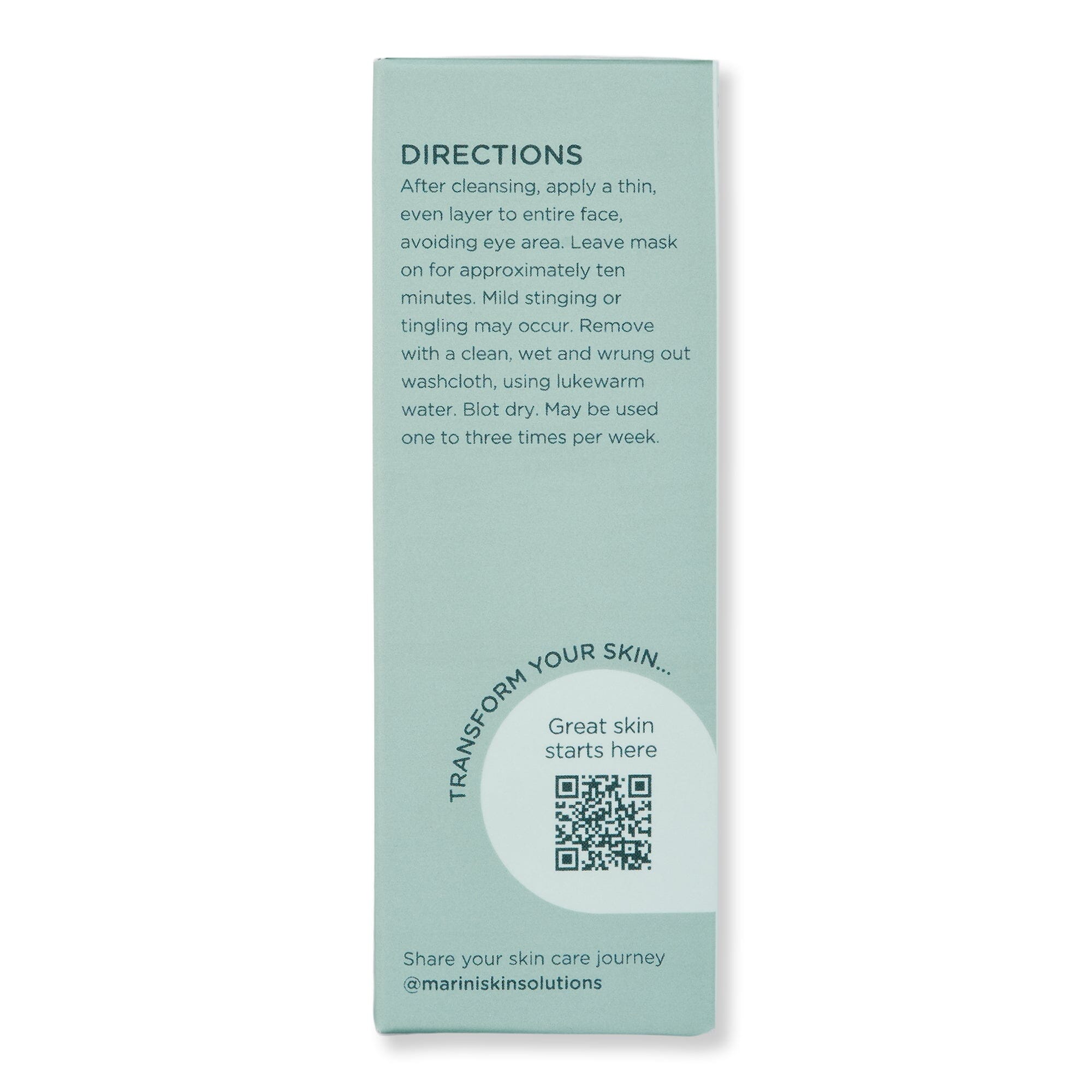 Marini SkinSolutions Marini SkinSolutions Retinol Plus Mask Face Masks 