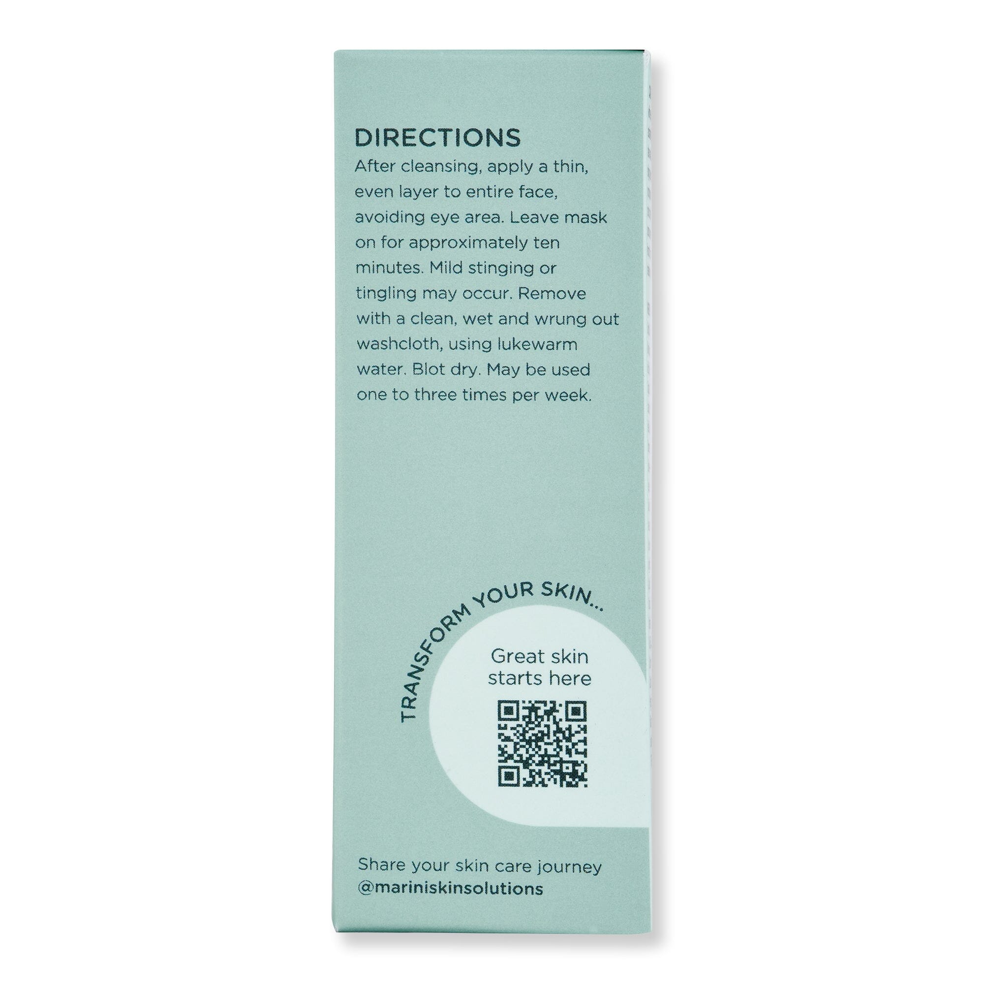 Marini SkinSolutions Marini SkinSolutions Retinol Plus Mask Face Masks 
