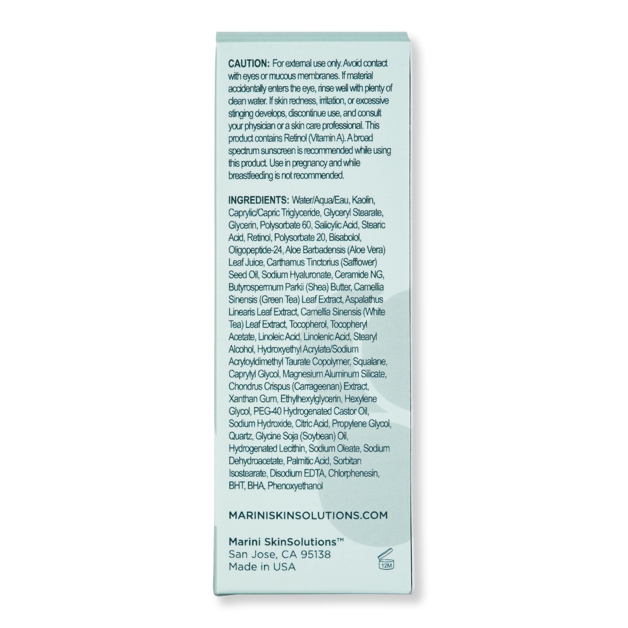 Marini SkinSolutions Marini SkinSolutions Retinol Plus Mask Face Masks 